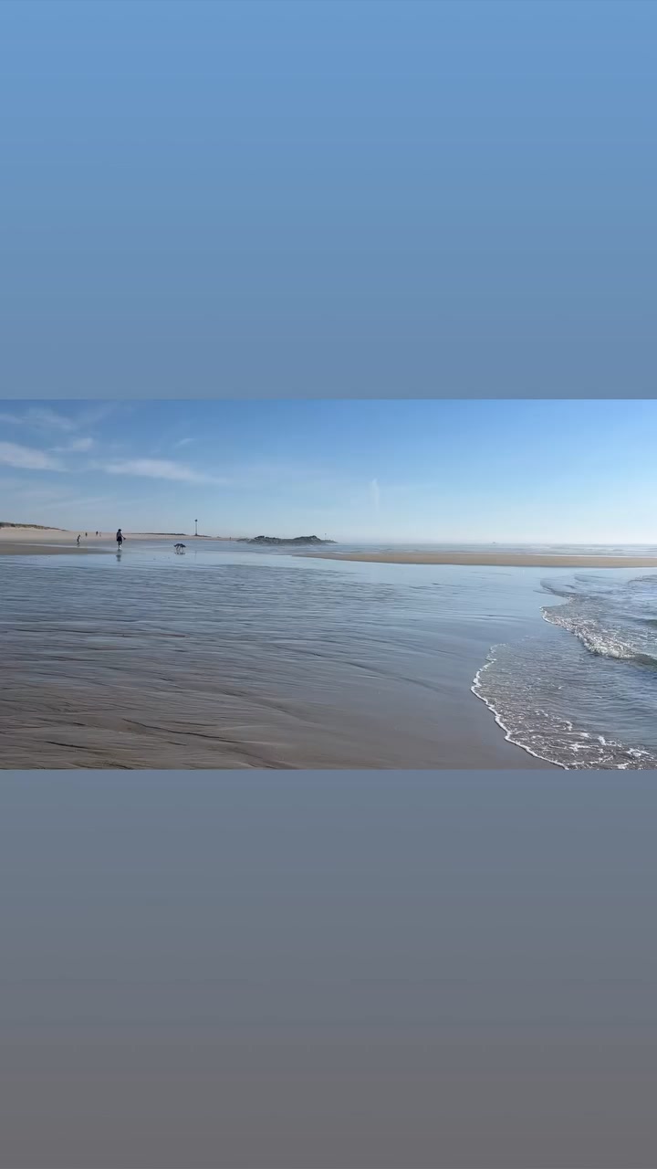 Beach time.