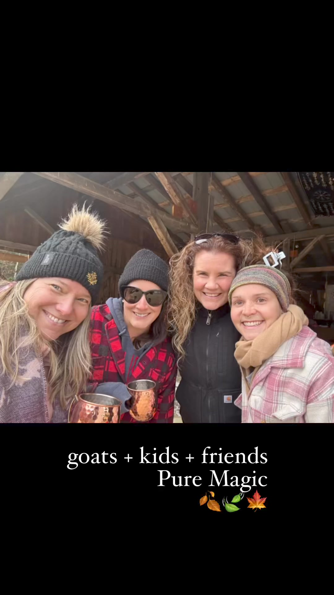 Goat + kids + friends = Pure Magic