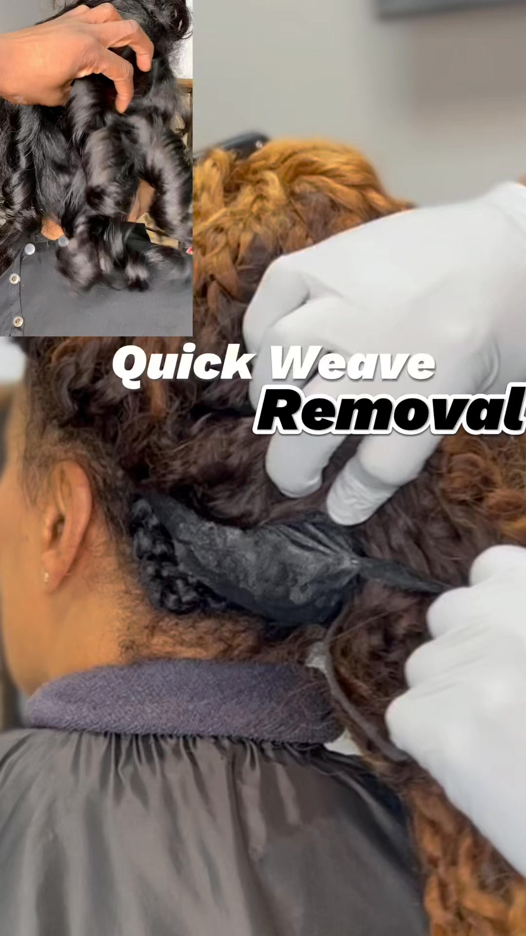 Quickweave Removal
Book now at www.TheHairgcian.com
#quickweave #haircare #haircareroutine #rollerset #curlyhair #curlyhairstyles #beforeandafter @highlight #bridalhair #dmvhairstylist