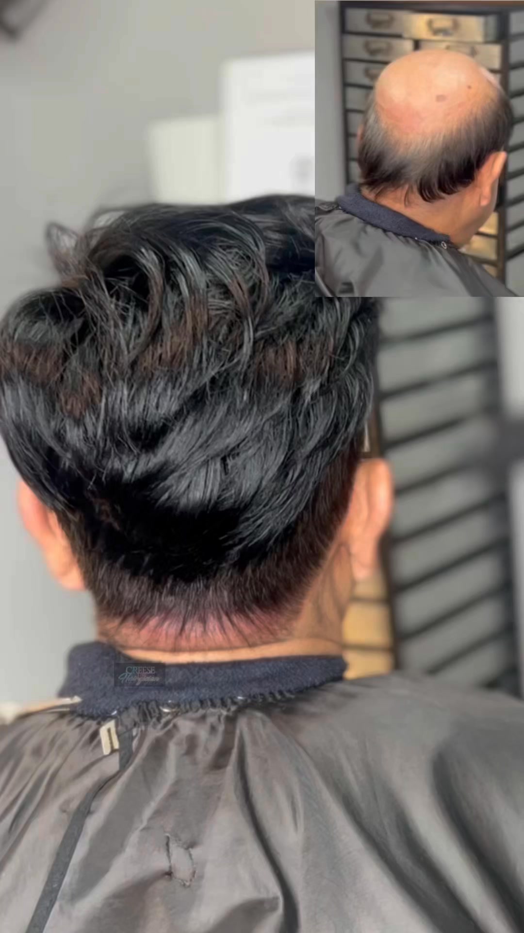 First guest of the year
#manweave #toupee #bolhold #haireplacemt #hairtransplant #beforeandafter #barber #dmvbarber #haircut #thehairgiciansalon #creesethehsirgician #layers