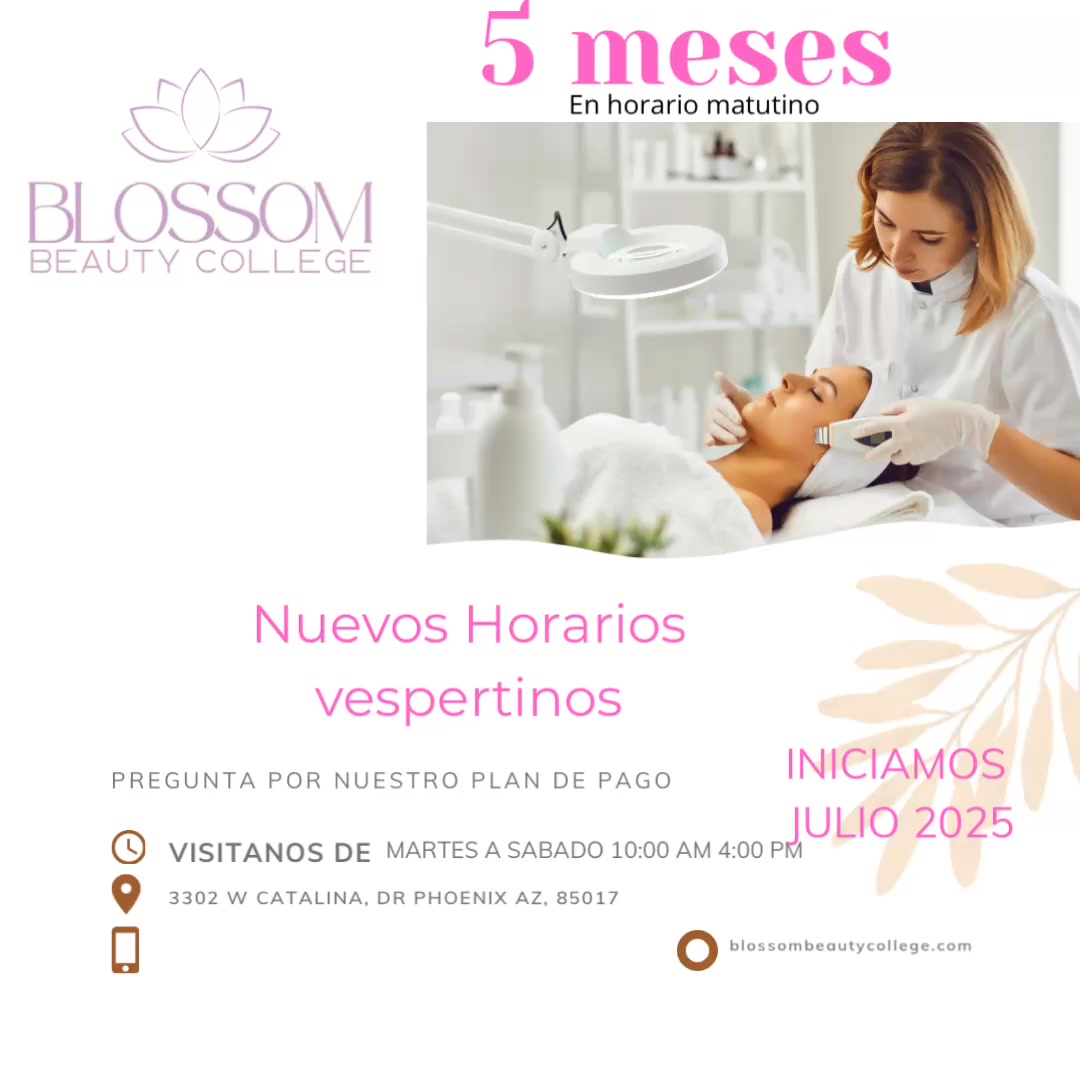 Ahora con nuevos horarios
Llama para más información 480 202 5336
#carrerascortas #nohighschooldiploma #PielRadiante #Esteticismo