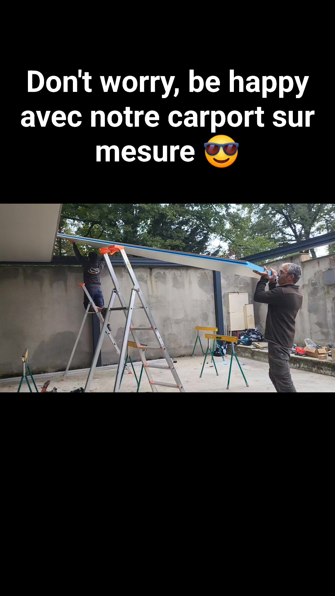 Don't worry, be happy avec notre #CarportSurMesure
#gers #toulouse