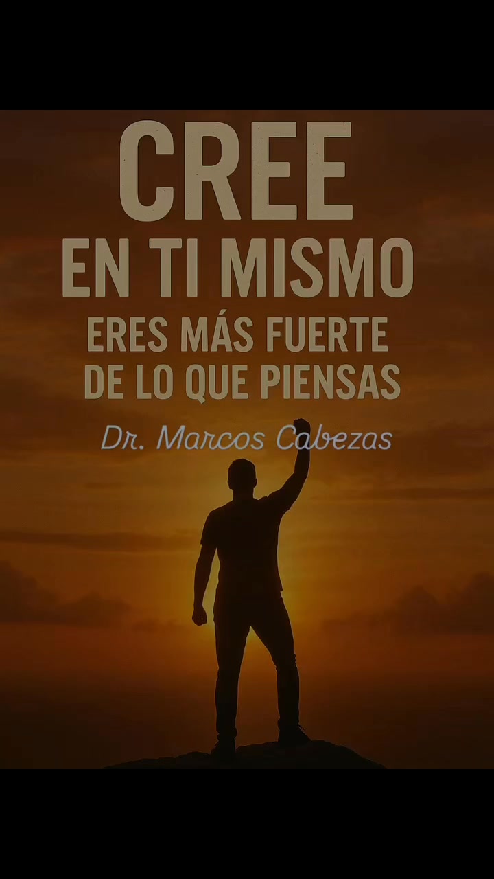 💛 CREE EN TI MISMO 💛
No importa lo que hayas vivido ni cuántas veces hayas caído. Hoy es el día de levantarte y recordarte que eres mucho más fuerte de lo que imaginas.
La vida no se trata de esperar el momento perfecto, sino de crear el momento perfecto para ti. 🌅
Respira hondo, mira al frente y da ese paso que llevas tiempo posponiendo. ¡Este es tu recordatorio de que sí puedes! 💪✨ #CreeEnTi #MotivaciónDiaria #SuperaciónPersonal #FuerzaInterior #DrMarcosCabezas