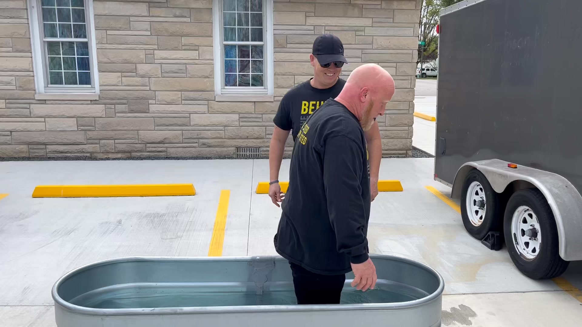 Behind The Wire Ministries baptized one of our residents today! Help us celebrate Sam and his new life in Christ! Let’s go!