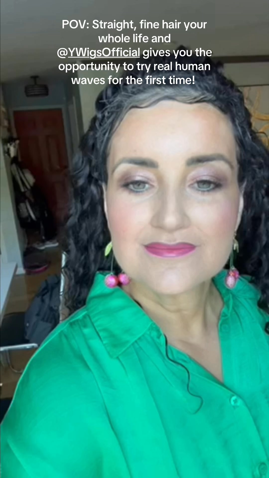 This was #reallife for almost 6 weeks! What a gift to have soft bouncy gorgeous textured hair! The quality is outstanding and you better believe I saved every piece of it to wear again! #ywigsreview @ywigsofficial