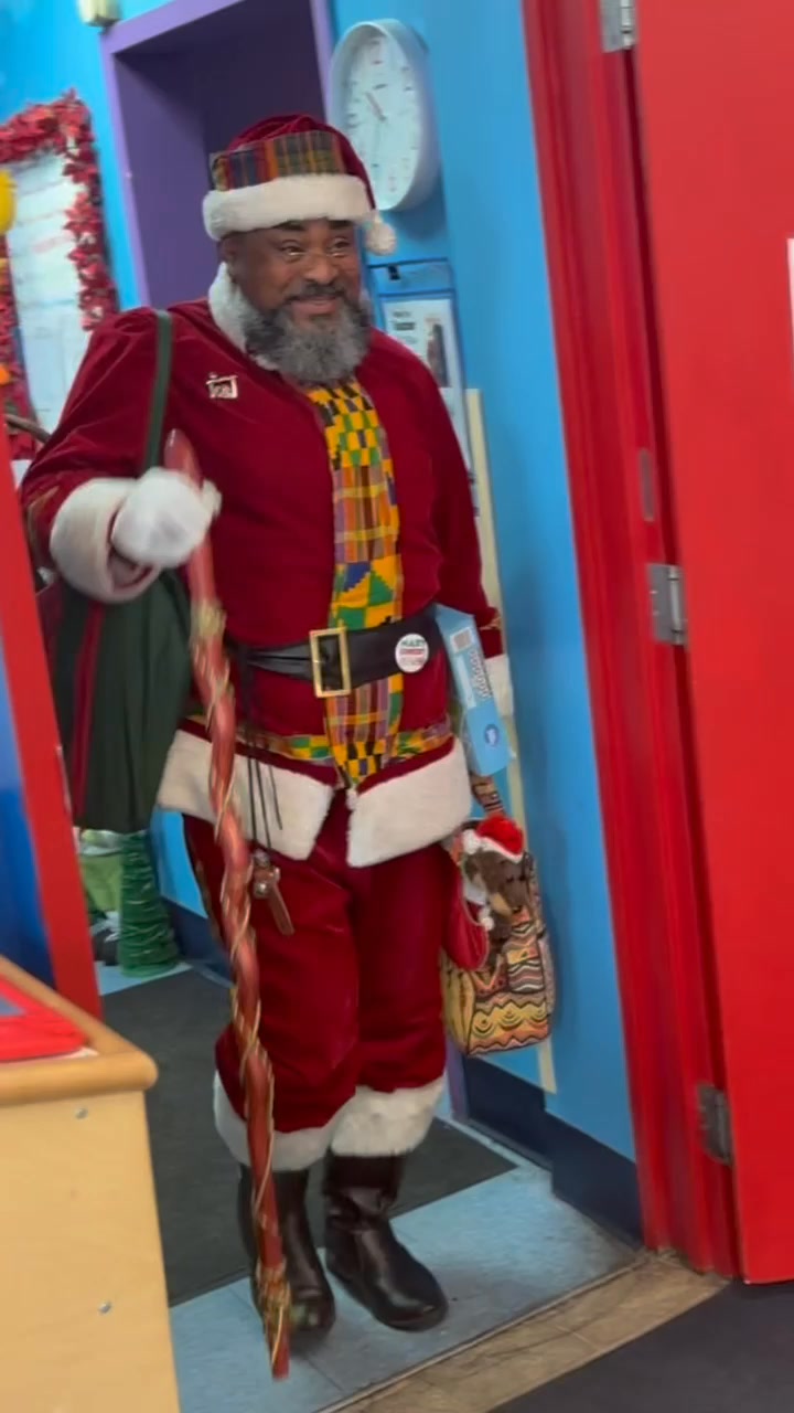 Today, our Angels celebrated the magic of Christmas. Thank you Kente Claus for helping us put a smile on all of their faces.