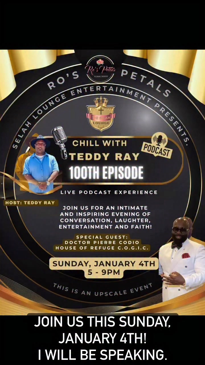 Join us this Sunday, January 4th for an evening of inspiration. Please RSVP as soon as possible.