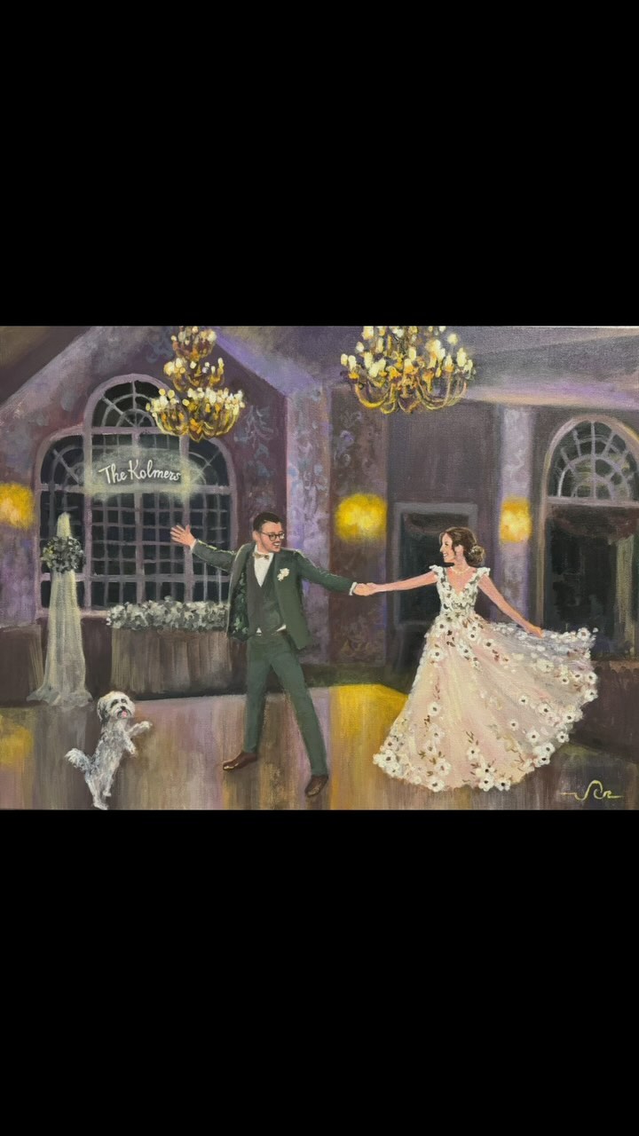 Shannon & Matt’s love is so contagious 😍✨
These two were SO INTO EACH OTHER they almost forgot they hired a painter 🤣😆 wedding goals!
#livepainter #livepainting #longislandbride #longislandbrides #firstdance #painting #art #liveweddingpainting #weddingpainting #eventpainting #acryliconcanvas #oiloncanvas #fineart #weddingplannig #weddinginspiration #weddingdress
#artist #nyc #nycwedding #laweddingvenue #californiawedding #dance #firstdance