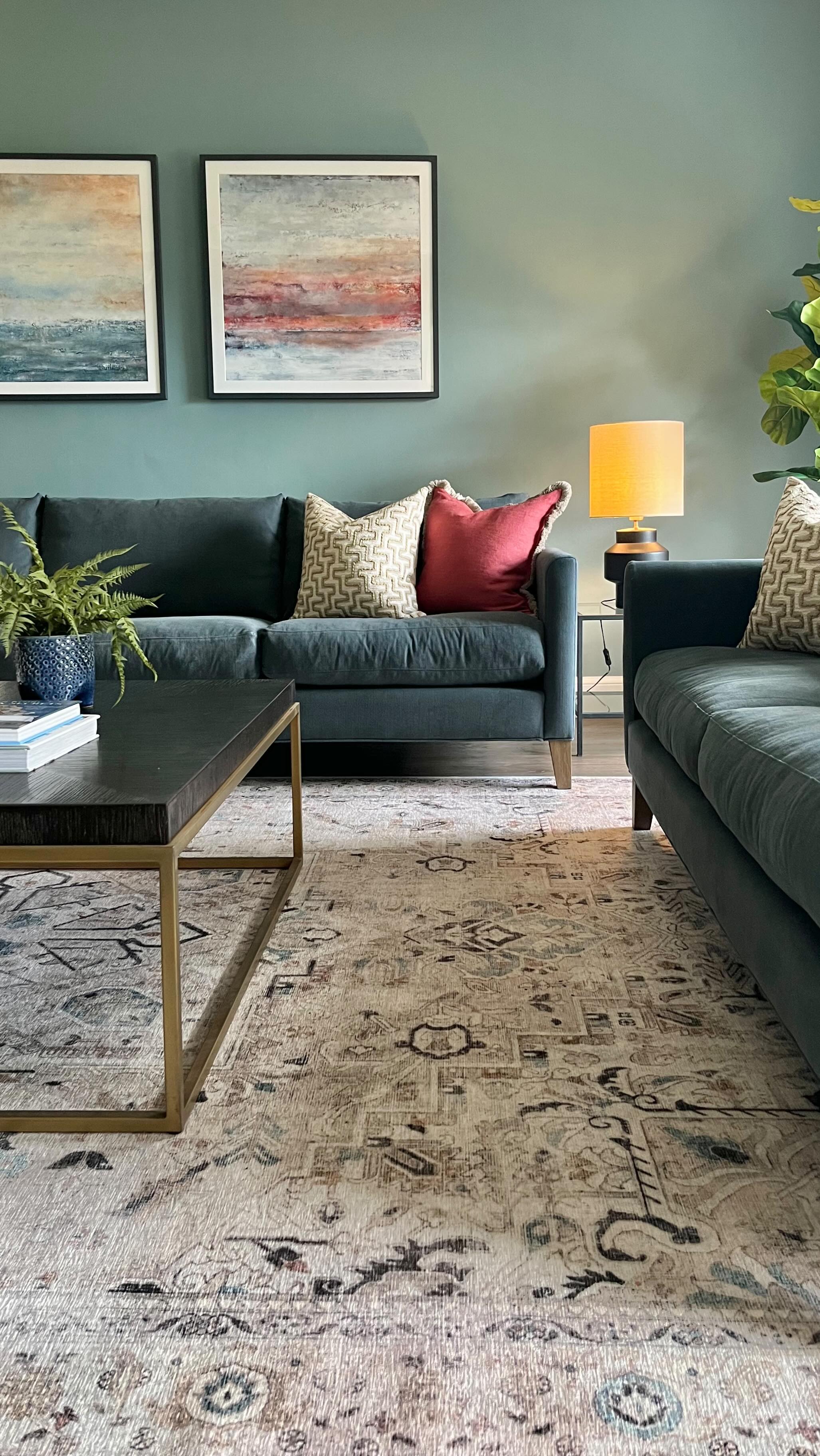 I’m so excited to share the St Andrews project living room with you. The clients came up from London last night to see the property for the first time since work began back back in May. Thankfully, they loved it 😊. Lots more pics coming your way over the next few days.