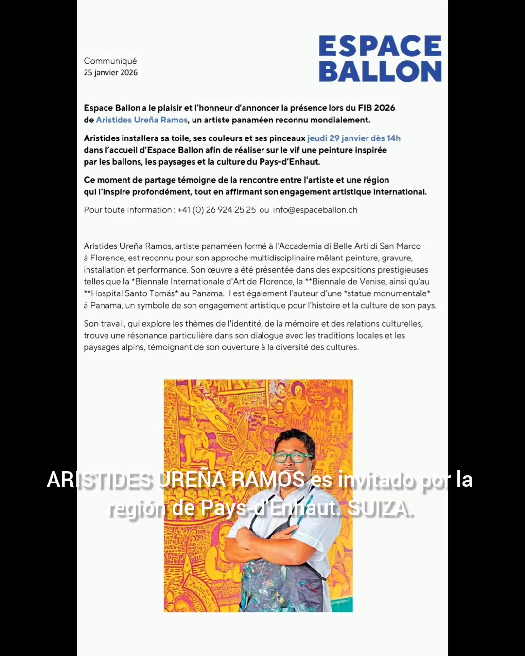 ARISTIDES UREÑA RAMOS en Suiza