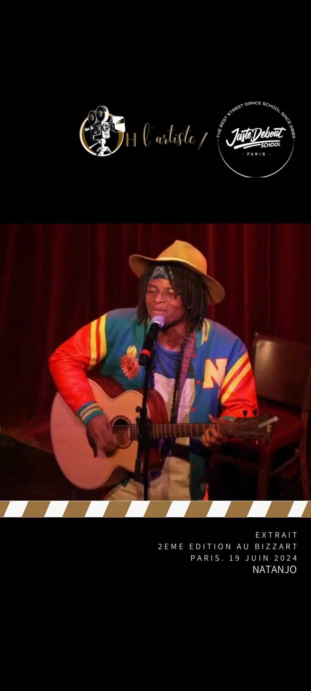 Extrait passage de @natanjomusic lors de la 2eme édition de Oh l'artiste x Juste debout school @jdschool au @bizzartclub