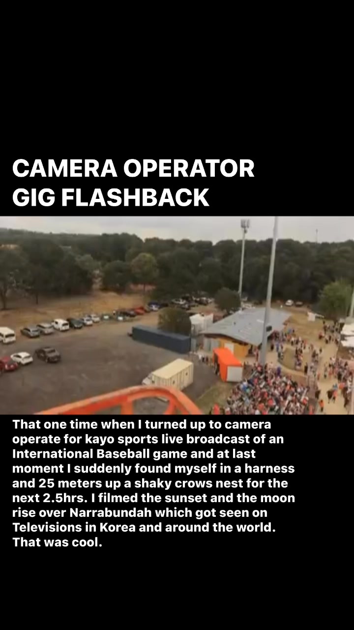 A flashback to that time I filmed something that got seen live around the world. #cameraoperator #filmmakerslife