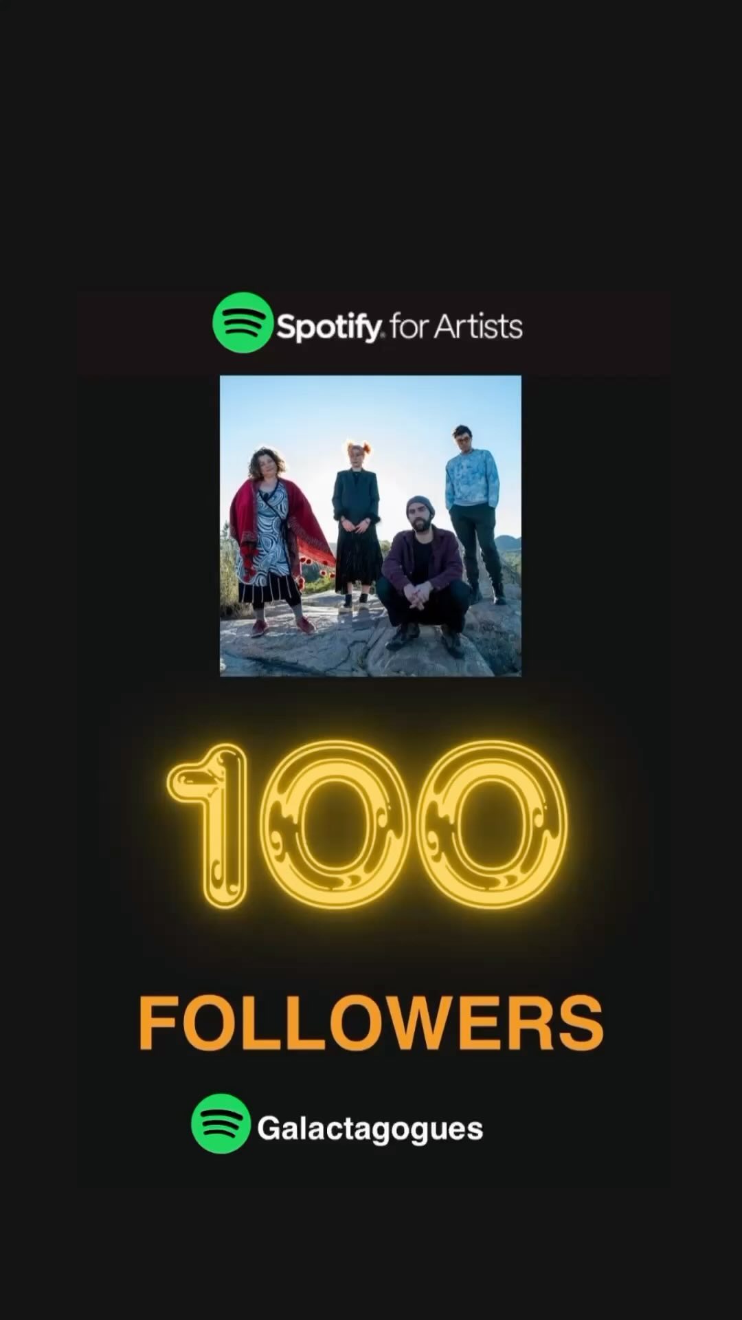 Thank you all for this wonderful achievement! We love sharing our music with you, please give us a follow on Spotify - we’re also on Apple Music, iTunes, Deezer and iHeartRadio.
❤️
