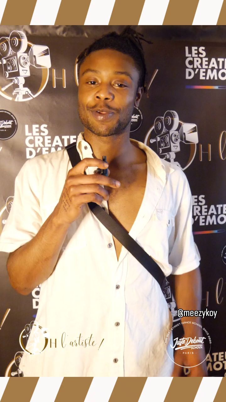 Il fait de son corps son moyen d'expression...
Itw de @meezykoy lors de la 2eme édition de Oh l'artiste! X Juste debout school @jdschool au @bizzartclub