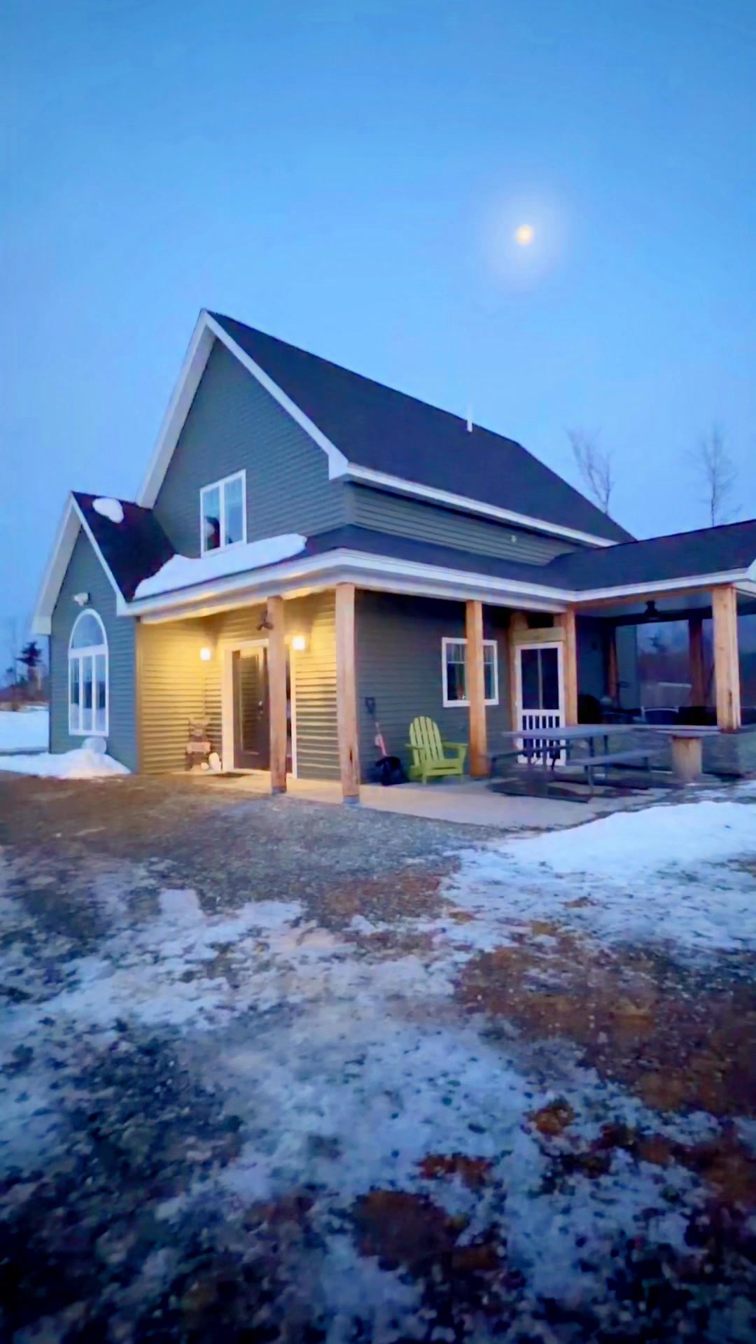 Beautiful sunset at Grace Ledge 🤎 If you’re looking for a place to stay in Mount Chase, this is worth checking out! #Maine #airbnb #sunset