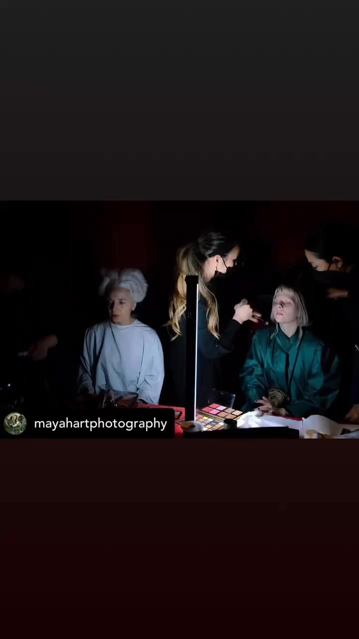 Backstage IA London fashion show, Hotel Mandrake.