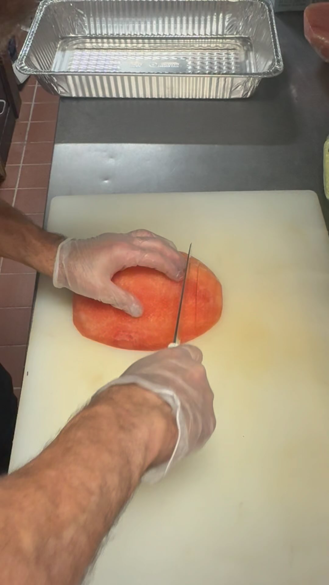 Come make a fruit tray with us! Nothing like a fresh start to your day!🍉🍈🍍