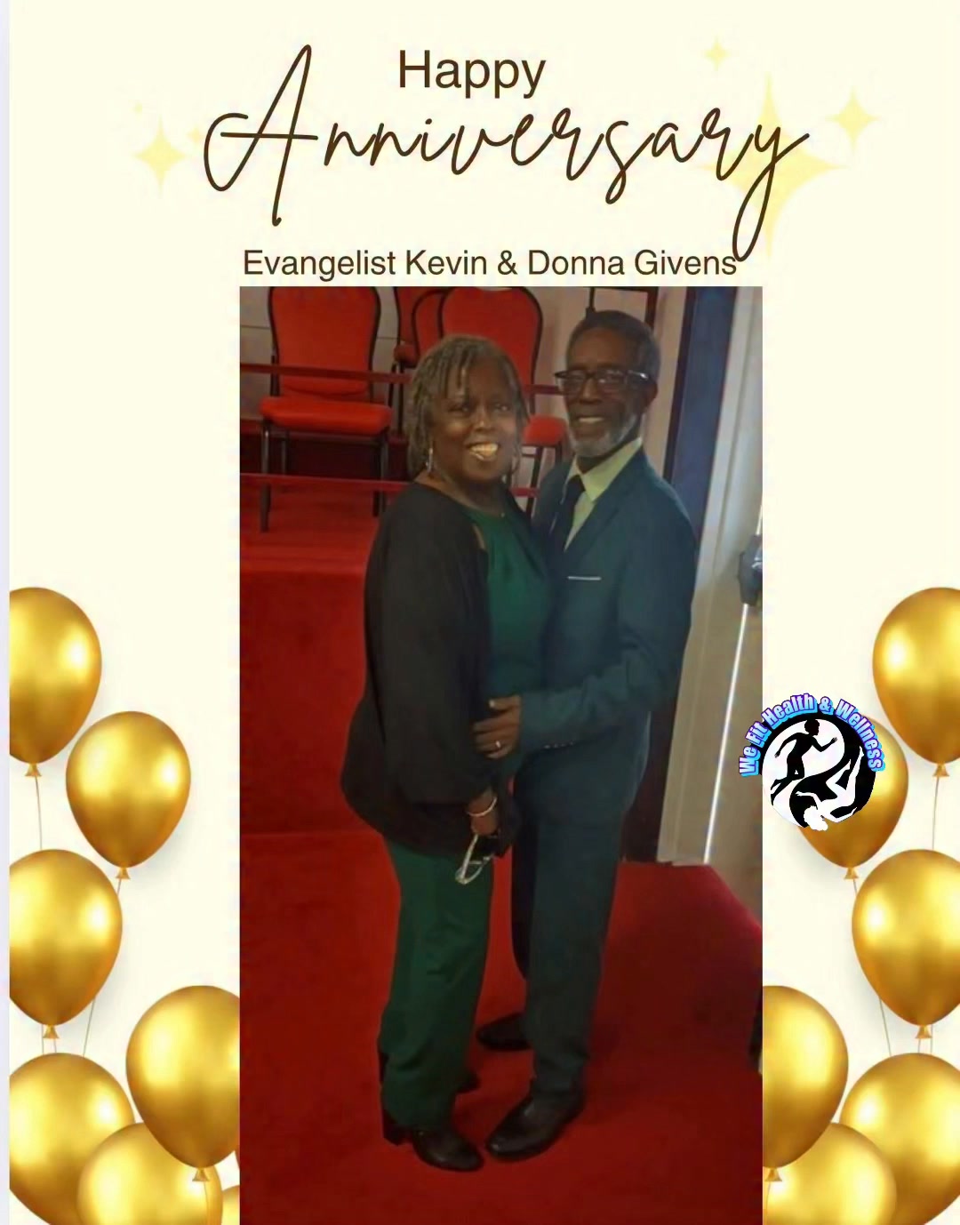 Happy Belated Anniversary
Victory Gospel Chapel
Evangelists Kevin &
Donna Givens
Better Late
Than Never Baby
Marriage & Family
https://www.wefithealthwellness.studio/post/marriage-family