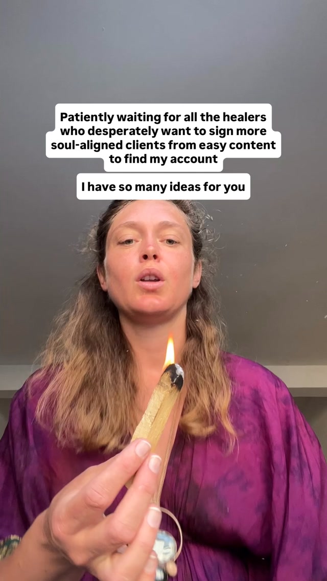 No it’s not the algorithm that’s stopping you from signing more clients from your content…
It’s that you’re not communicating the tangible transformation your healing work offers, in a way that lands with the people who need your magic.
Follow me @coppermyst for tips on how to make authentic content that makes you magnetic to your dream clients 🧲