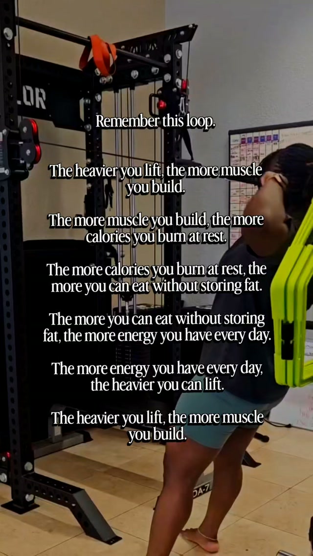 Want to change your body? Build the tissue that changes what your body can DO. 💪🏼
Here’s the loop:
Lift progressively → give your muscles a reason to adapt.
Build/maintain muscle → support strength, function and metabolic health.
Fuel adequately → train harder and recover better.
Recover → come back capable of doing more.
Repeat.
The real value of building muscle goes far beyond the calories it burns at rest. More muscle supports a healthier metabolism, improves your ability to train and perform, helps preserve lean tissue during fat loss, and keeps your body stronger and more capable as you age.
✨️So don’t lift heavier just to burn more calories.
Lift progressively because muscle is an investment in what your body can do for decades.
Train. Fuel. Recover. Progress. 🔁
Want help learning how to strength train for YOUR goals?
DM STRONG to Prime Body Studios.
#tuesdaytransformation #gym #strengthtraining #buildmuscle #nutrition