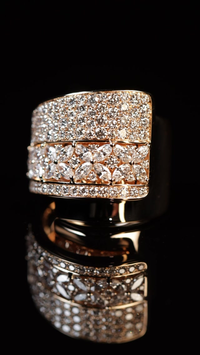 103 diamonds on a single ring, in two different cuts. The number is impressive. The reason for two cuts is more interesting.
Setting one cut of diamond across a ring is the straightforward choice. Everything matches, everything catches light the same way, the surface reads as uniform. Combining two cuts is a deliberate decision, made for a specific effect. The brilliant cut, with its 57 facets, is engineered to return light straight back to the eye as a bright white flash. The marquise cut, elongated and pointed at both ends, directs light along its length instead, producing a softer, more directional glow that moves as the hand moves. Set together on one band, the two cuts create a surface that never reads the same way twice. The brilliants flash. The marquises glide. The eye is never quite still on the piece.
This ring carries 87 brilliant-cut diamonds in F-VS at 1.35 carats and 16 marquise-cut diamonds in F-VS at 0.89 carats, across a band of 18-carat rose gold.
Two cuts, one surface, two entirely different ways of holding light.
By private appointment only.
The BrandZ - A Luxury Experience.
#thebrandz #finejewellery #diamonds #rosegold #diamondring