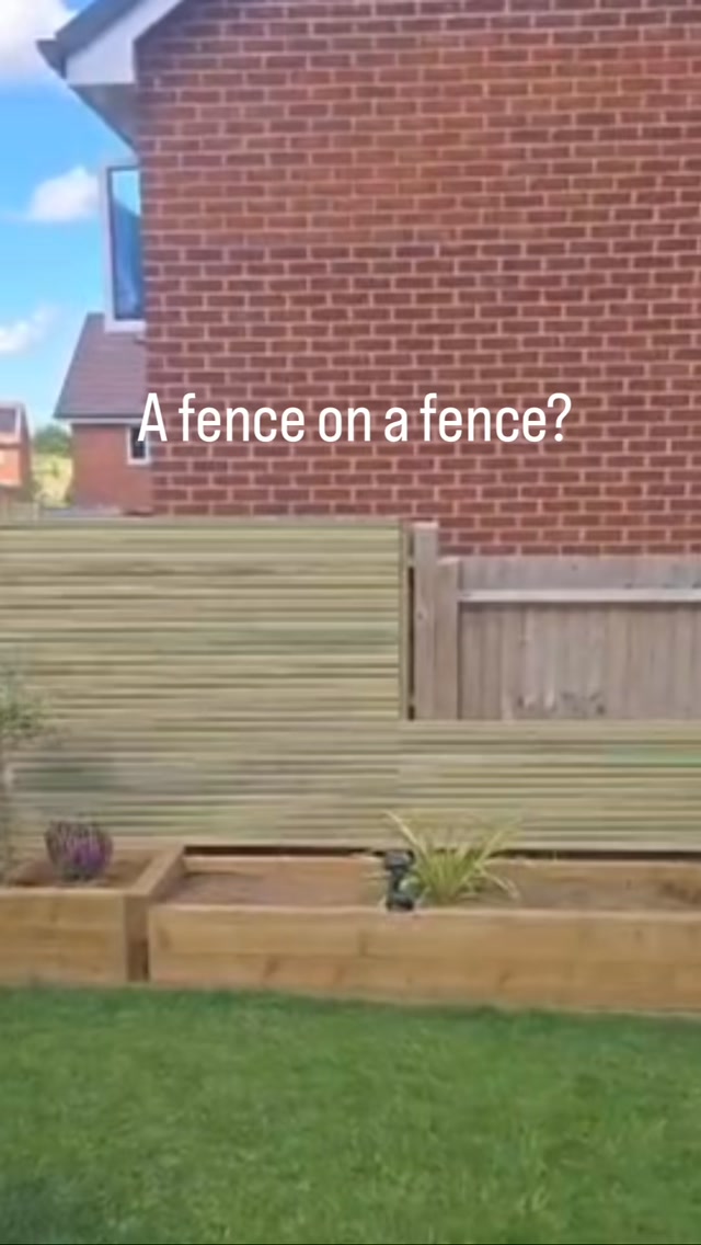 A fence on a fence? 👀Sometimes you don’t need to rip the old fence out.Here we’ve fitted our Horizontal Slat Fence Panels directly over an existing standard fence. Wall plates were fixed to the existing fence rails, giving us a solid fixing point for the new panels.It’s a quick way to completely transform an existing boundary — hiding the old fencing behind and replacing it with clean horizontal lines and a smart, contemporary finish.And that clean, level top edge makes a huge difference. 👌Installed by @LeeHills70#SlattedFencing #HorizontalFencing #GardenTransformation #ContemporaryGarden #FenceIdeas