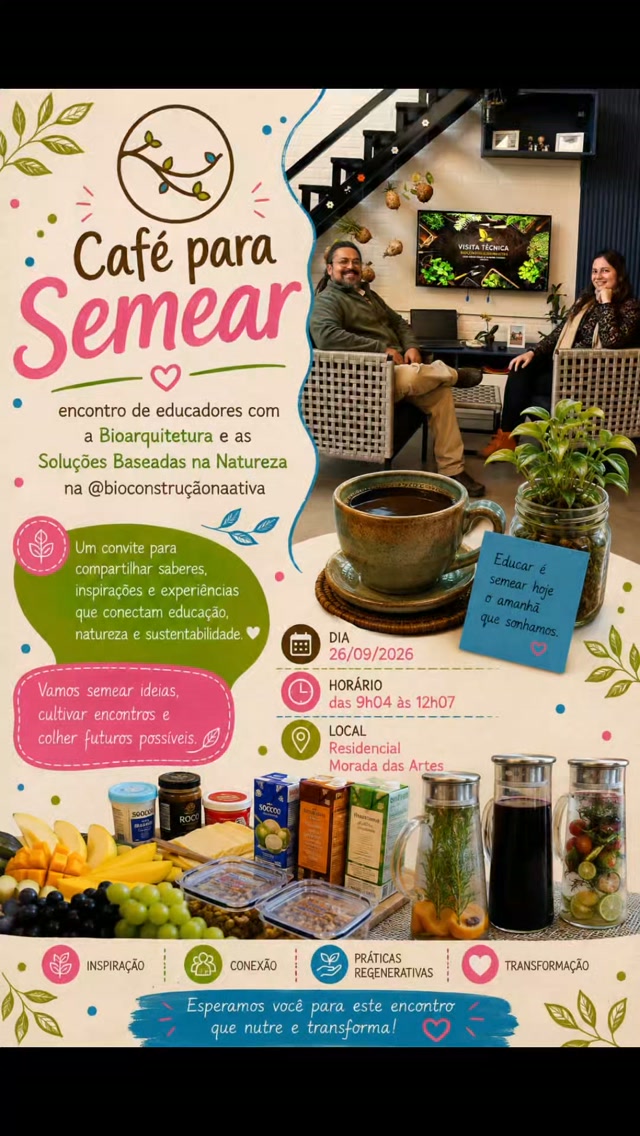 🌱 Toda transformação na educação começa por quem educa.
O Café para Semear nasceu para criar aquilo que a rotina escolar nem sempre permite: tempo para acolher, refletir, experimentar e fortalecer vínculos.
Recebemos as educadoras do @colegio_quintal_da_vila em nossa casa-escola para uma manhã de formação, sensibilidade e troca.
A abertura ficou por conta de Ju Miramontes, da @narrandoeencantandooficial, com O Pote Vazio, de Demi — uma história sobre verdade e coragem que preparou o terreno para nossas reflexões.
Falamos sobre a curiosidade como competência, sobre como o conhecimento transforma nossa percepção e sobre o poder da cooperação. Também compartilhamos práticas de Educação Baseada na Natureza, reconhecendo plantas, espaços e relações como possibilidades reais de aprendizagem.
A experiência continuou em uma visita monitorada pela @bioconstrucaonaativa e pelas Soluções Baseadas na Natureza da nossa casa-escola — um lugar onde sustentabilidade não é apenas conteúdo: é vivência.
Encerramos com os pés na água e uma certeza:
QUEM CUIDA TAMBEM PRECISA SER CUIDADA!
Sua escola também acredita em uma educação mais viva, sensível e conectada à natureza? Envie “SEMEAR” pelo direct. Vamos construir esse encontro juntos. 🌿
NAAtiva por um mundo melhor.
#educacaobaseadananatureza #formacaodocente #educacaoambiental #casaescola #sorocaba