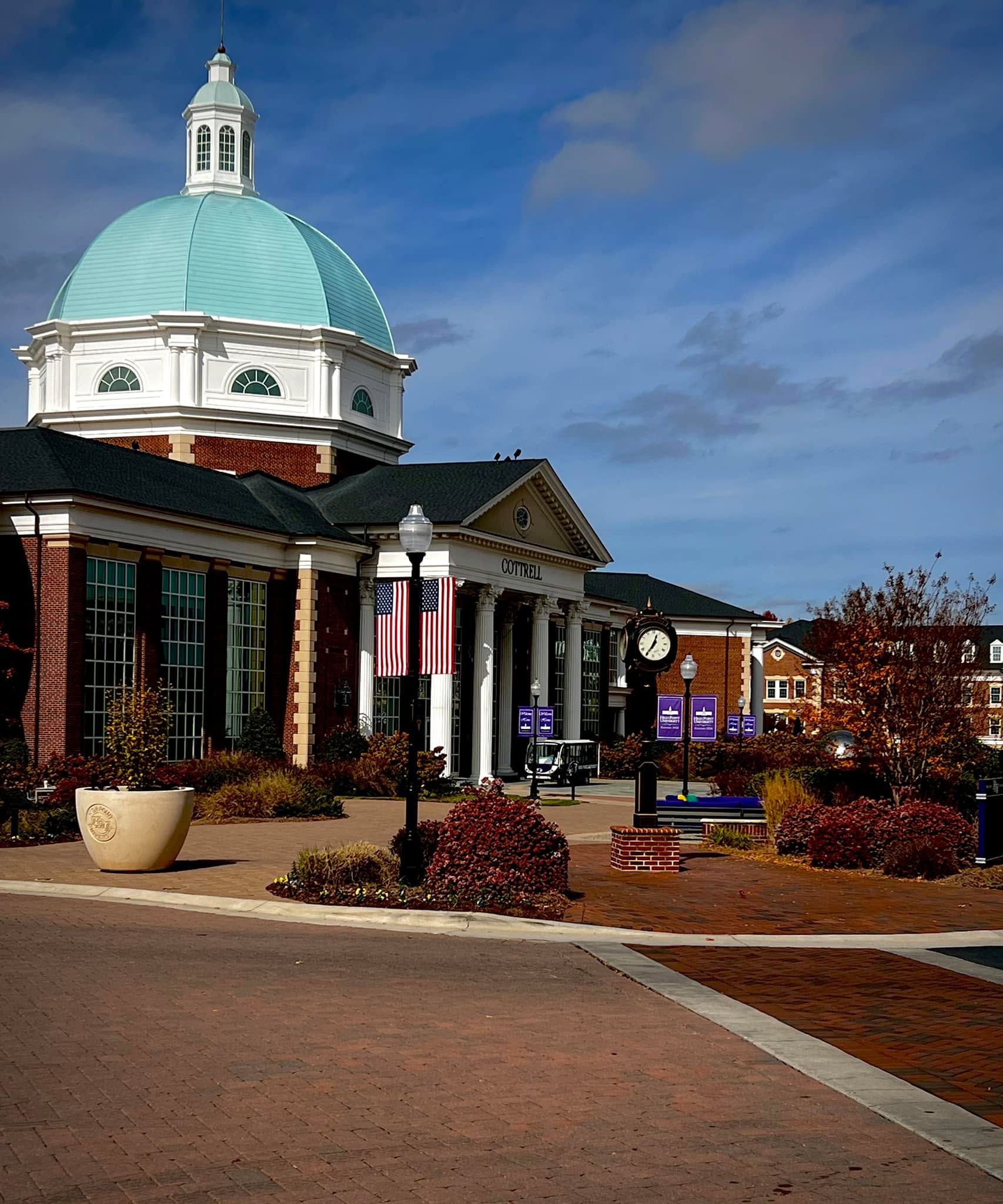 High Point University never disappoints. Strolling across campus today, the students were all happy, laughing, and actively planning their Halloween costumes. #hpu #fallbreak #cbcbybaharian #collegeboundbyrebecca