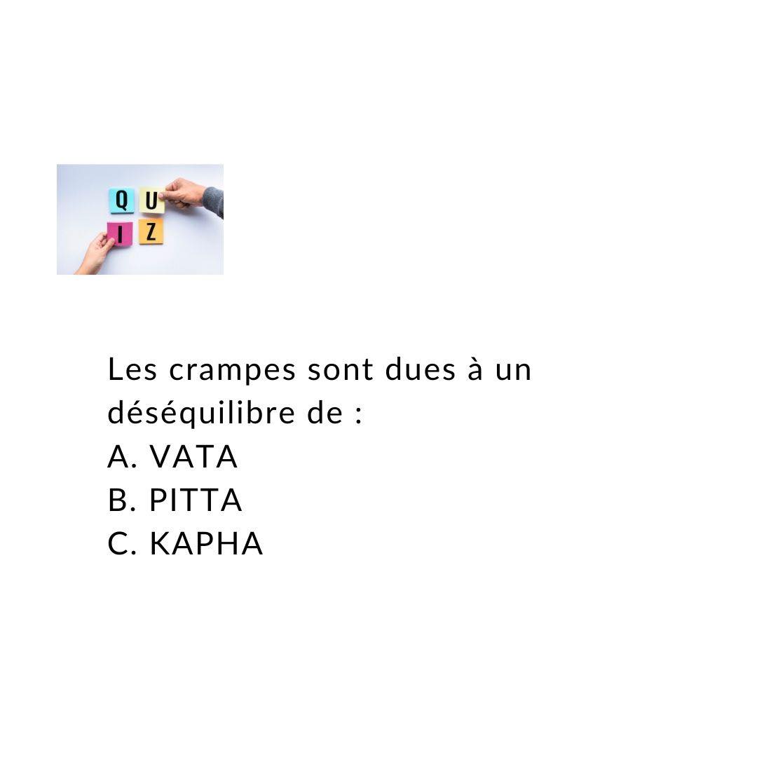Réponse A :
Les crampes sont un signe de Vata Vikriti, déséquilibre de Vata, tout comme les acouphènes, les pertes de mémoire, la peau sèche, les craquements des articulations, le hoquet …
L’Ayurveda ne vous apprend pas si vous “êtes” Vata ou Pitta .. nous n’êtes ni l’un ni l’autre .. les Dosha sont les énergies qui font fonctionner votre corps. Par exemple, Vata contrôle tout ce qui est mouvement dans le corps, la respiration, le toucher, l’ouïe, la parole, les sentiments de peur .. et d’enthousiasme.
L’important dans l’art de vivre ayurvédique c’est :
🌿connaître le fonctionnement du corps et du mental
🌿reconnaître l’état de fonctionnement normal des Dosha (énergies du corps) et des Guna (qualités du mental) = votre Prakriti, nature originelle
🌿reconnaître les symptômes de dysfonctionnement des Dosha et des Guna, le plus souvent en excès, = votre Vikriti, qu’on peut traduire par ‘non santé’
🌿apporter les solutions pacifiantes permettant de ramener Dosha et Guna à l’état d’équilibre de la Prakriti.
Pourquoi ? parce que Prakriti est synonyme de santé et Vikriti synonyme d’aggravation puis de maladie.
Pour pacifier Vata, énergie froide, sèche et mobile, quand elle est en excès, il faut lui apporter les qualités contraires : chaleur, douceur, onctuosité, stabilité : massages aux huiles chaudes, boissons chaudes et onctueuses, plats cuisinés légèrement épicés, postures d’ancrage au Yoga, méditation, habitudes de vie régulière.
Pour en savoir plus et apprendre à pratiquer, rejoignez le programme ‘philosophie et pratique de l’ayurveda et du yoga au quotidien’
www.casaveda.online
#ayurveda #ayurvedalifestyle #bilanayurvedique #ayurvedacoach #remiseenforme #detox #amincissement #regeneration #energiepositive #ayurvedaphilosophie #ayurvedachezmoi #ayurvedaenligne #yoga #yogachezmoi #yogainspiration #yogatherapeutique #yogacoach #yogaphilosophie #ayurvedicyoga #etreenforme #bonneshabitudes #pleineconscience #bienveillance #bodymindsoul #corpsameesprit #nouvelleaquitaine #ayurvedafrance #yogafrance