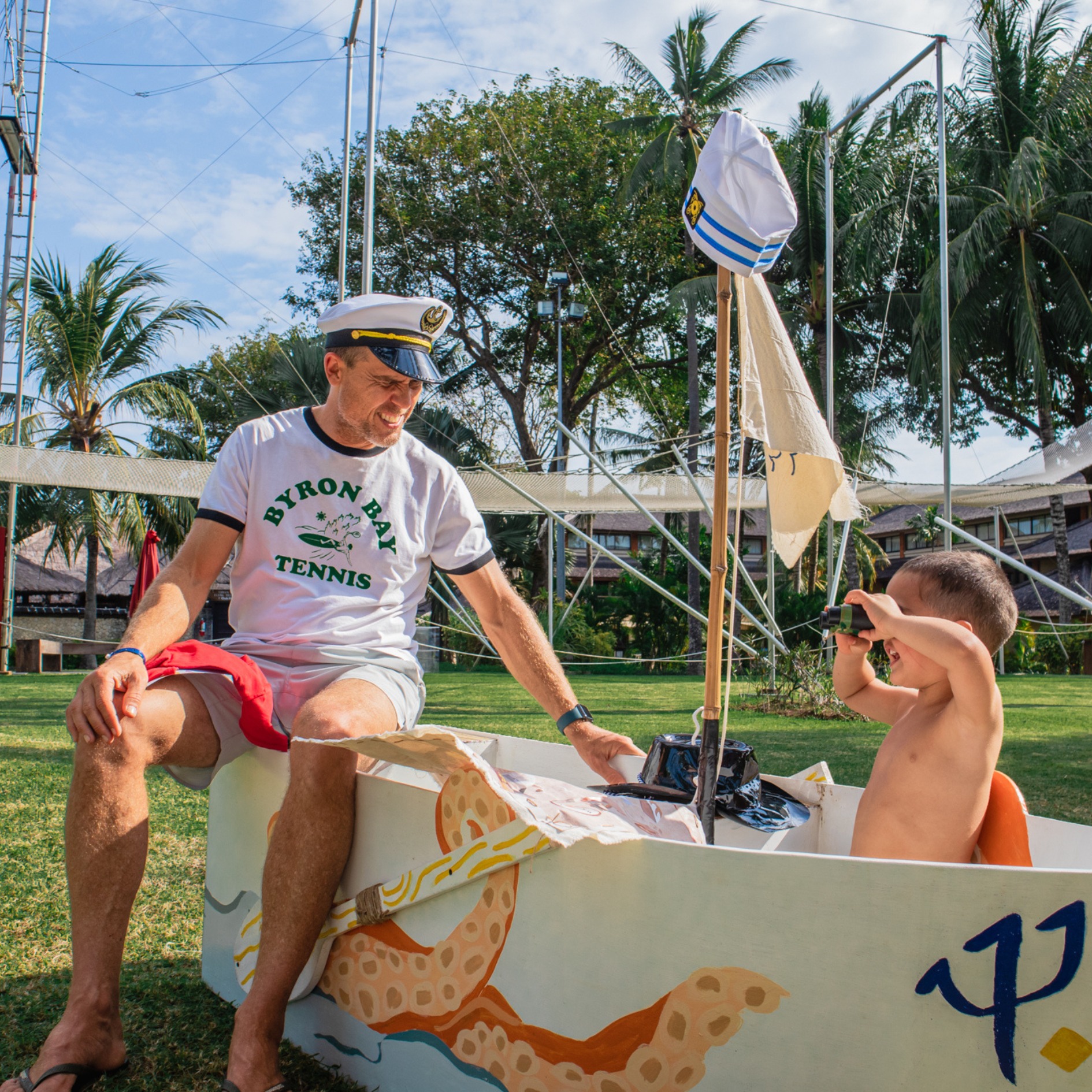📍 Of Dreams and Adventures art installation @ Club Med Bali, by Art Wonderland!
After completing each immersive project, we are always eager to see how children and adults alike interact with the installation we've created. Do they interact with the object as we envisioned? Will they enjoy it? Will they spend lots of time exploring the space as we hoped? We are always surprised, nervous, anxious about the first interaction and you can always almost see our team nervously standing and watching by the sidelines. 😬
But when we see moments between parent and child play, laugh and roleplay together in our artwork - it's such a precious moment to capture! 😍
If you have been following our journey in creating immersive installations for children and families, thank you for being a part of our artwork and we hope you share happy memories exploring our (sometimes and mostly) wacky projects with your little ones!!
This project 'Of Dreams and Adventures' was supported by Club Med Bali. 💛 It is an experience-based, immersive installation that aims to encourage family visitors in Club Med to play in the spirit of adventure. On a journey across a monstrous ocean to an illuminating forest and musical cave, family visitors are invited to take part in imaginative play and adopt the role of brave explorers on a quest for the glowing crown. 🔍👑🌊
#childrenartclassessg #childrenartclasses #artclasses #childrenartclass #artclassesforkids #sgparents #artclasssg