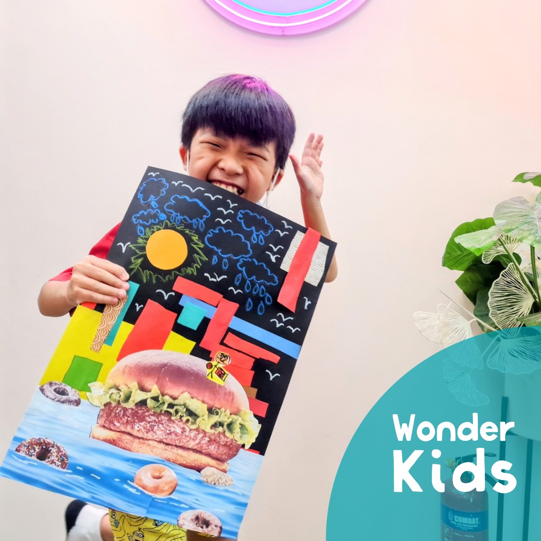 Can you guess the theme of this project? It's surrealism! 🧙
Taking inspiration from local artist Dawn Ng's iconic white rabbit artwork, Walter 2010, found in everyday spaces in Singapore, we challenged our Wonderkids to use everyday images and observations to create an imaginative collage story that sparks curiosity and wonder!
👀 What can you spot that seemingly blends into our everyday surroundings?
#childrenartclassessg #childrenartclasses #sgparents #artclasssg