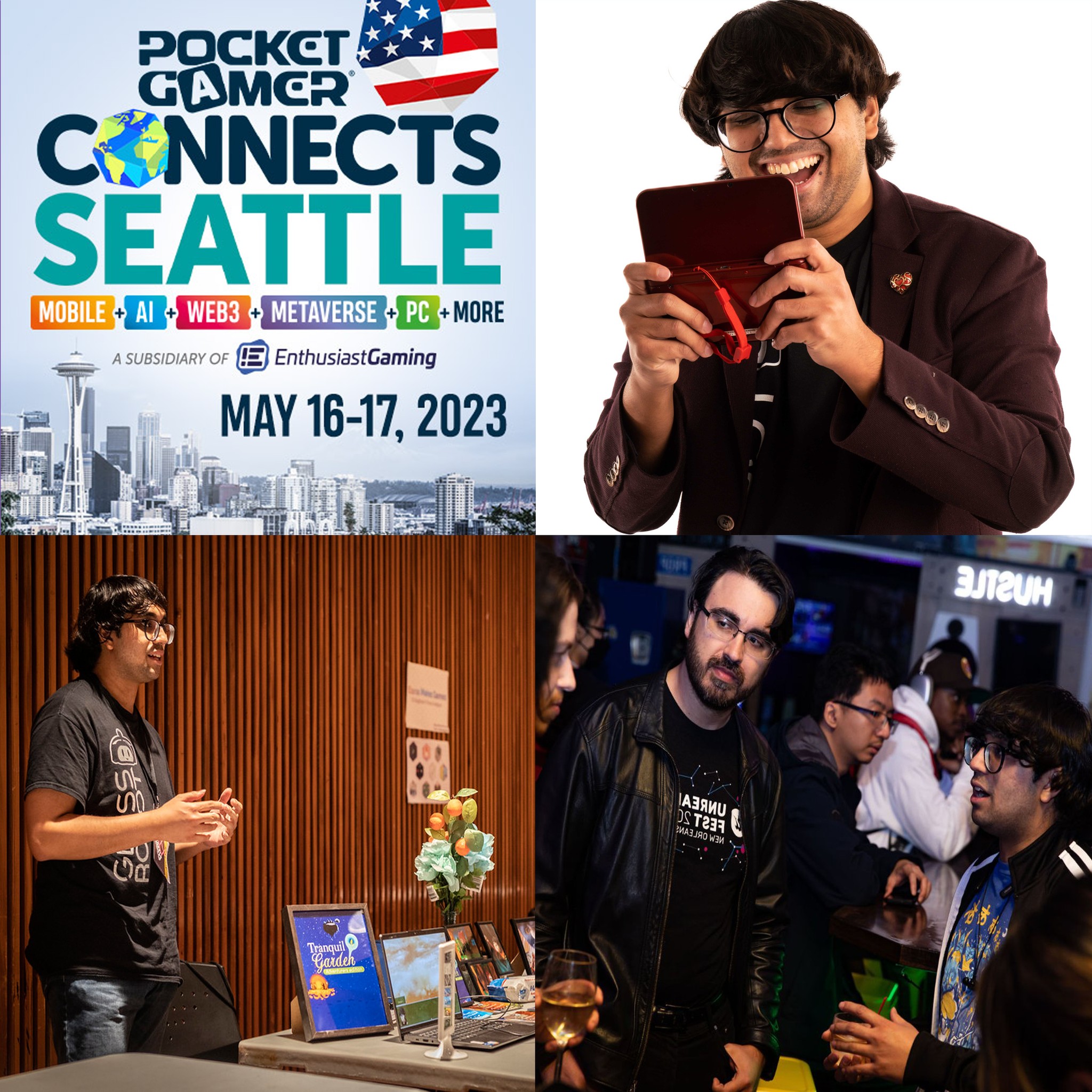 As the first day of @pocketgamer.co.uk Connects Seattle starts to wrap up, I just want to take time to thank everyone 🤗
To our followers, anyone that we've networked with at #gamedev events, and to the fellow #indiedev folks doing their best to make it in the industry, thank you for everything you do!
#GameDeveloper #IndieGameDev #Entertainment #PGConnects #Events #Indie #Gamers #Tuesday #TuesdayMood #TuesdayMotivation #TuesdayThoughts #TuesdayVibes