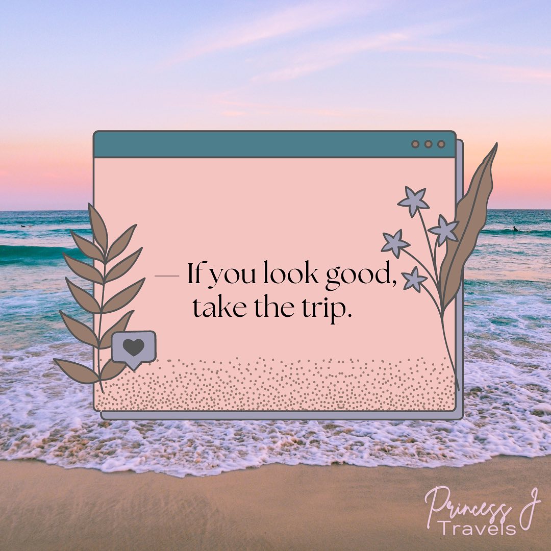 🥳🛫
#quoteoftheday #travelgram #explore #wanderlust #travelquotes #travelquotestoliveby #actbad #leoseason #gemini #cancerseason #tropical #vacaymode #vacayvibes #blackgirltravelslay #luxurytravel #luxurytraveladvisor #grouptravel #solotravel #solotravelingisfun #citygirls #princess #pjt #princessj #princessjtravels #softlife #selfcare #staycation #staycations #sunset #pinkaesthetic