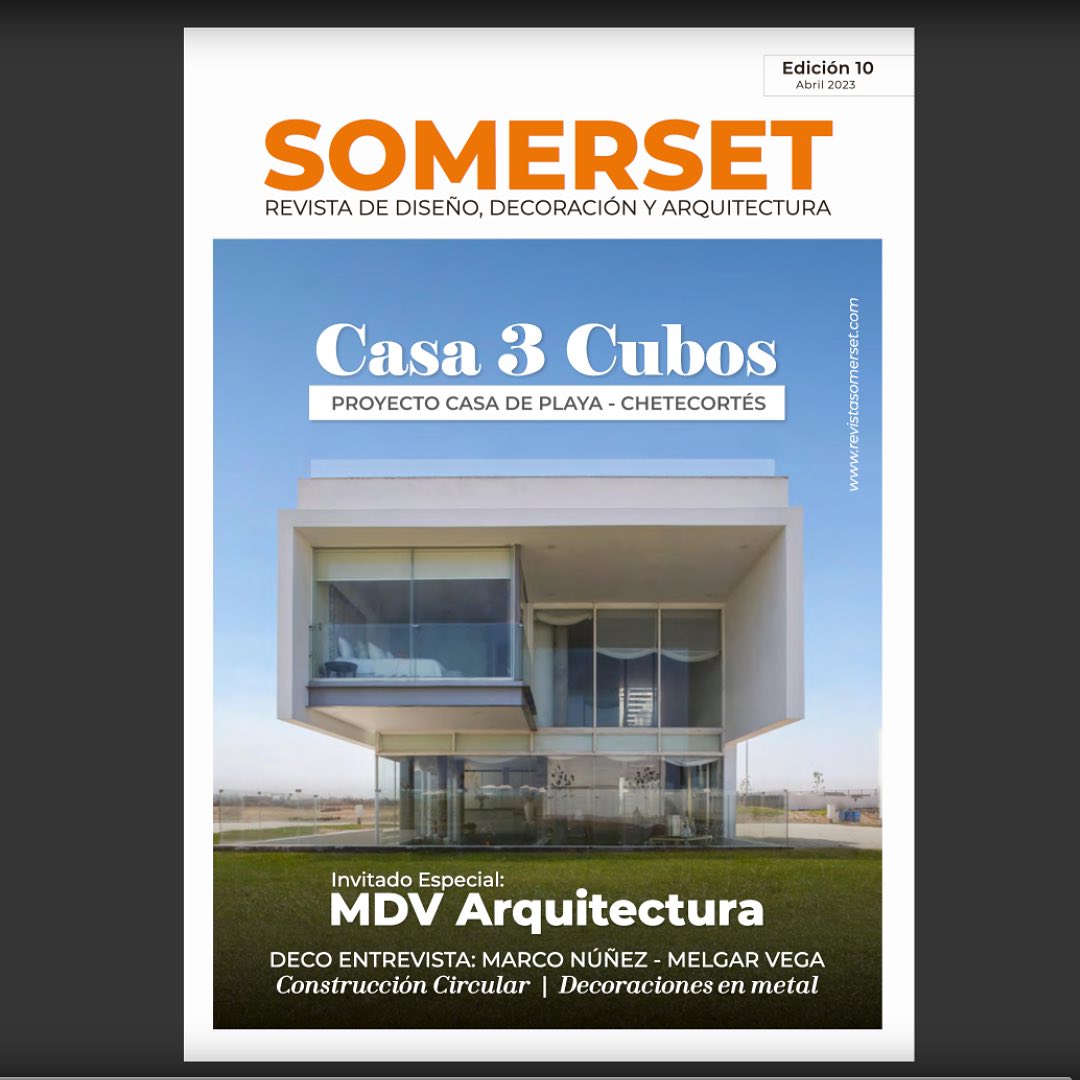 Publicación en revista Somerset de Casa 3 Cubos.
#casadeplaya #asia #somerset