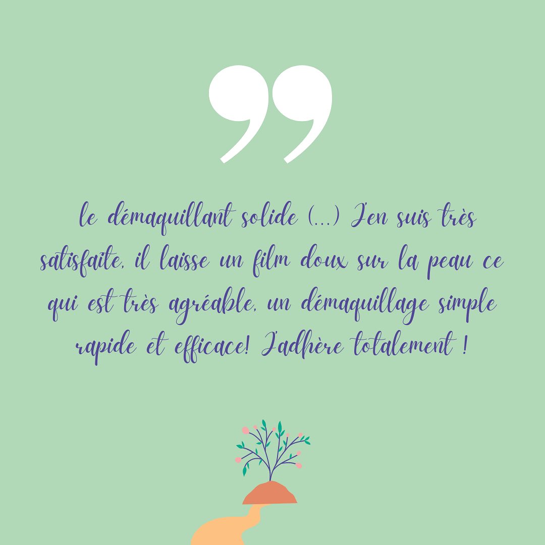Un Chemin Vert vous propose de découvrir de nouvelles façons de prendre soin de vous.
On peut être écolo et économe : en utilisant les solides bio, vous les gardez plus longtemps et ils sont bons pour votre santé et la planète.
Le démaquillant solide est très doux, même pour les yeux sensibles et démaquille parfaitement. Avec son format solide, il peut durer entre 4 et 6 mois (suivant utilisation). Dans la salle de bain ou la trousse de toilettes, il prend peu de place.
C’est un combo gagnant !
Le démaquillant est dispo dans la box visage ou dans la box à composer. Lien direct du shop dans la bio.
🌻🌻🌻🌻🌻🌻🌻
www.uncheminvert.fr
#demaquillant #demaquillage #bio #solide #box #boxbio #demaquillantsolide