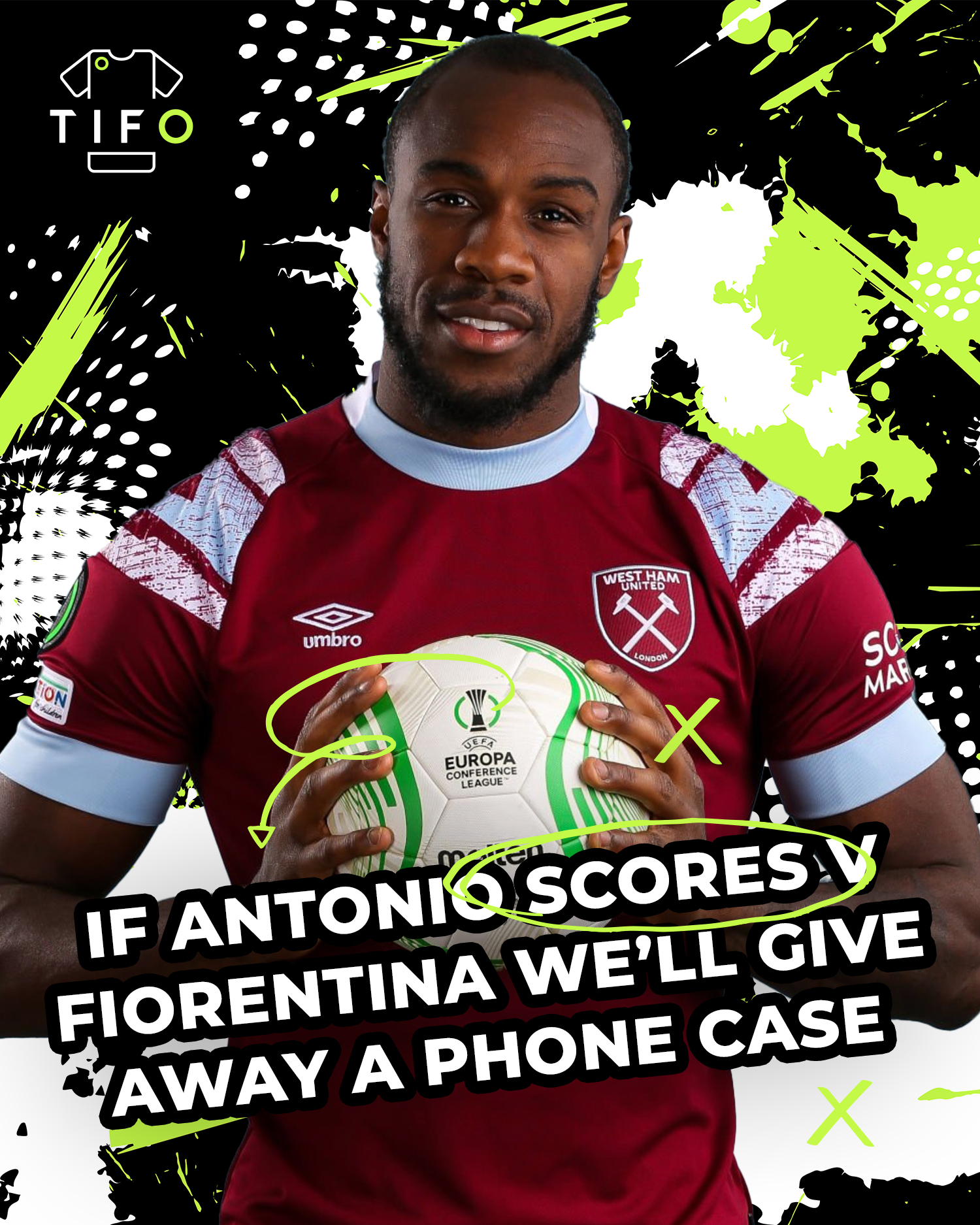 If Antonio scores against ACF Fiorentina in tomorrow's Conference League Final we'll give away a personalised phone case of your choice ⚽️
1) Like this post
2) Follow @tifocases
3) Tag a Friend
Good luck! 🙌
#WHUFC #COYI #WestHam #Irons #ClaretAndBlue #WeAreWestHam #Hammers #WestHamFamily #ForeverBlowingBubbles #EastLondonPride #fiorentina #acffiorentina #florence #europaconferenceleague #europaconferenceleaguefinal