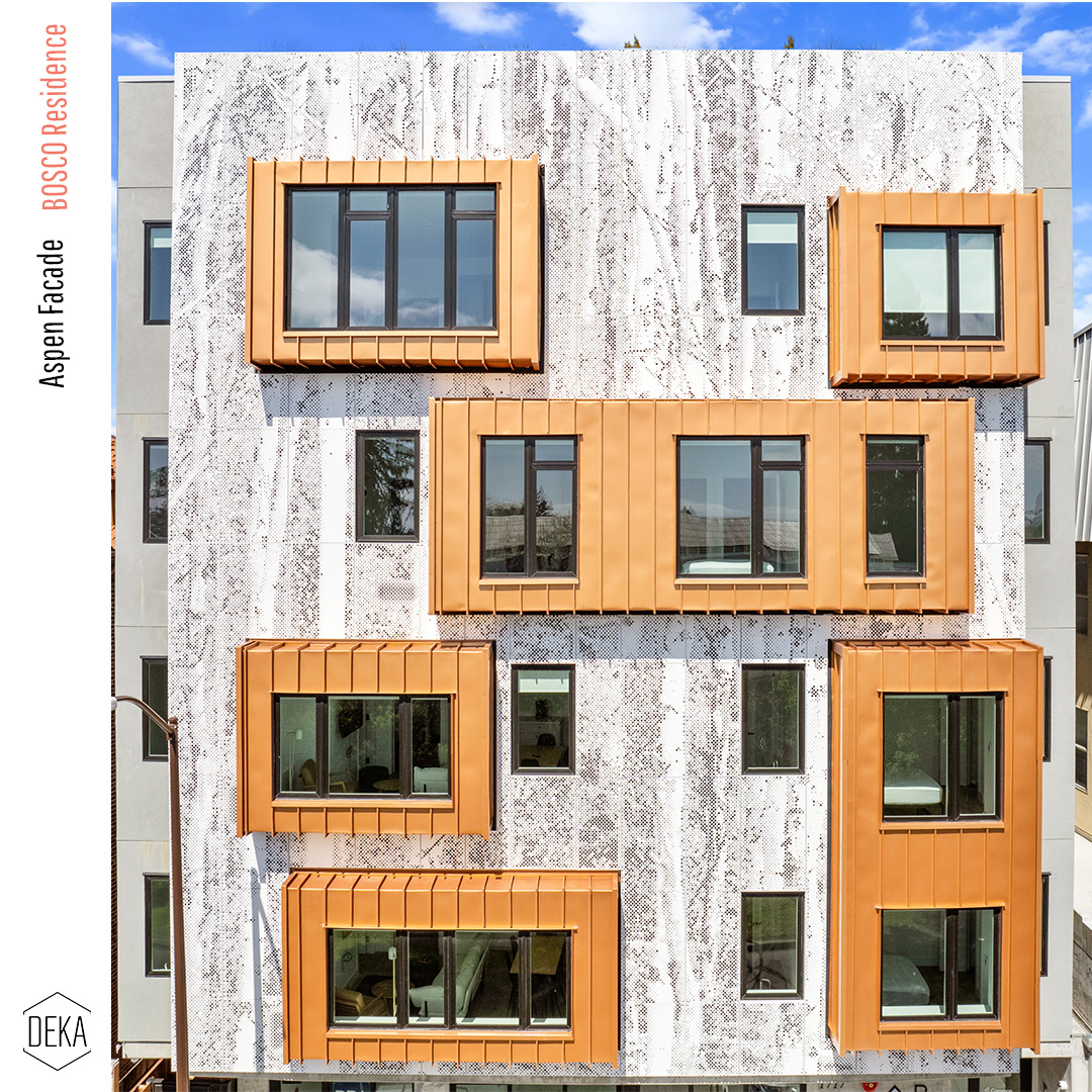 "Aspen Facade" 5-story perforated metal rainscreen