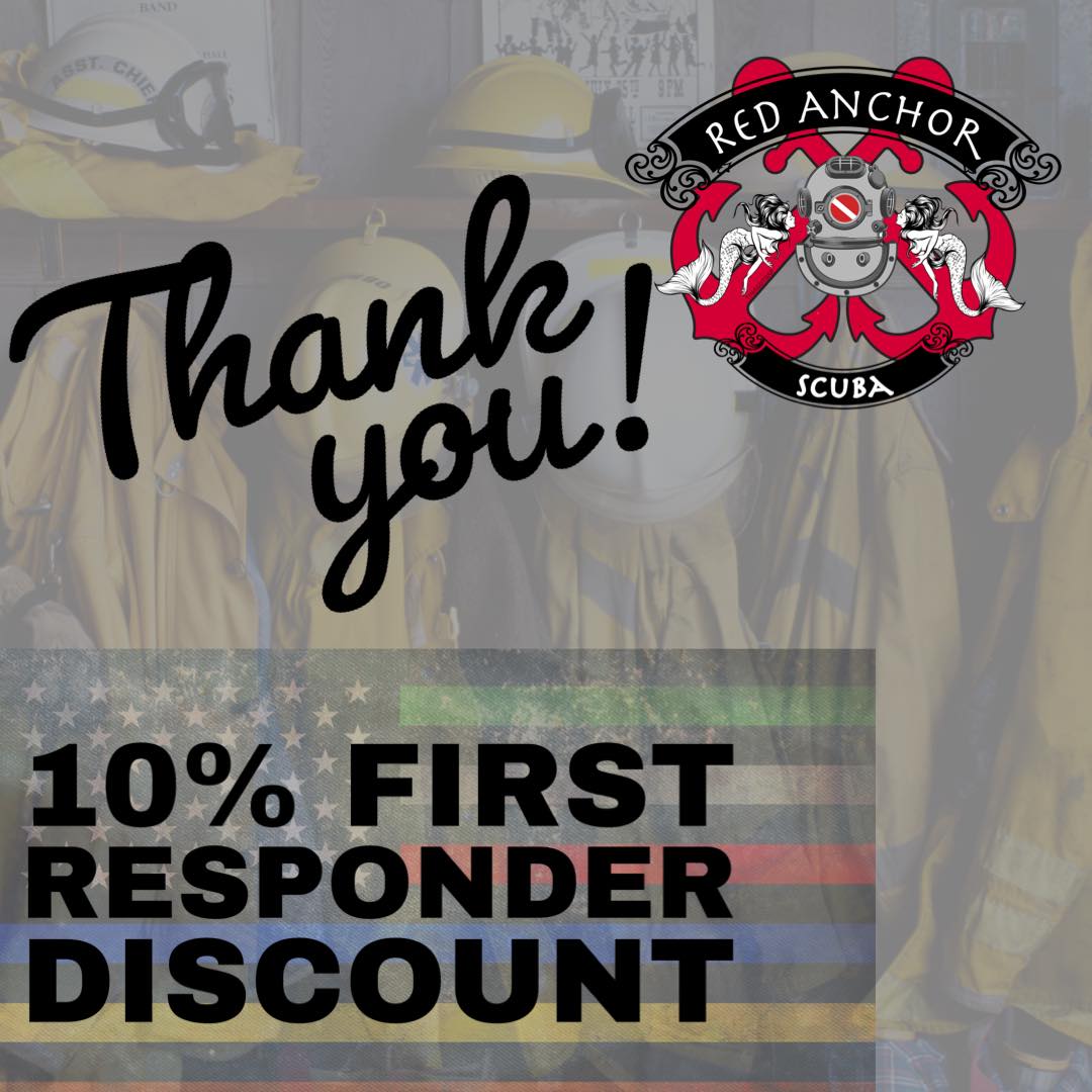 Red Anchor Scuba is offering all public safety and first responders 10% off classes and gear as our way of saying thank you for all that you do!
#RedAnchorScuba #PalmBeach #scuba #scubadive #scubadiving #diving #scubaspecialty #adventure #experience #florida #stuartfl #Jupiter #travel #Dive #summeradventures