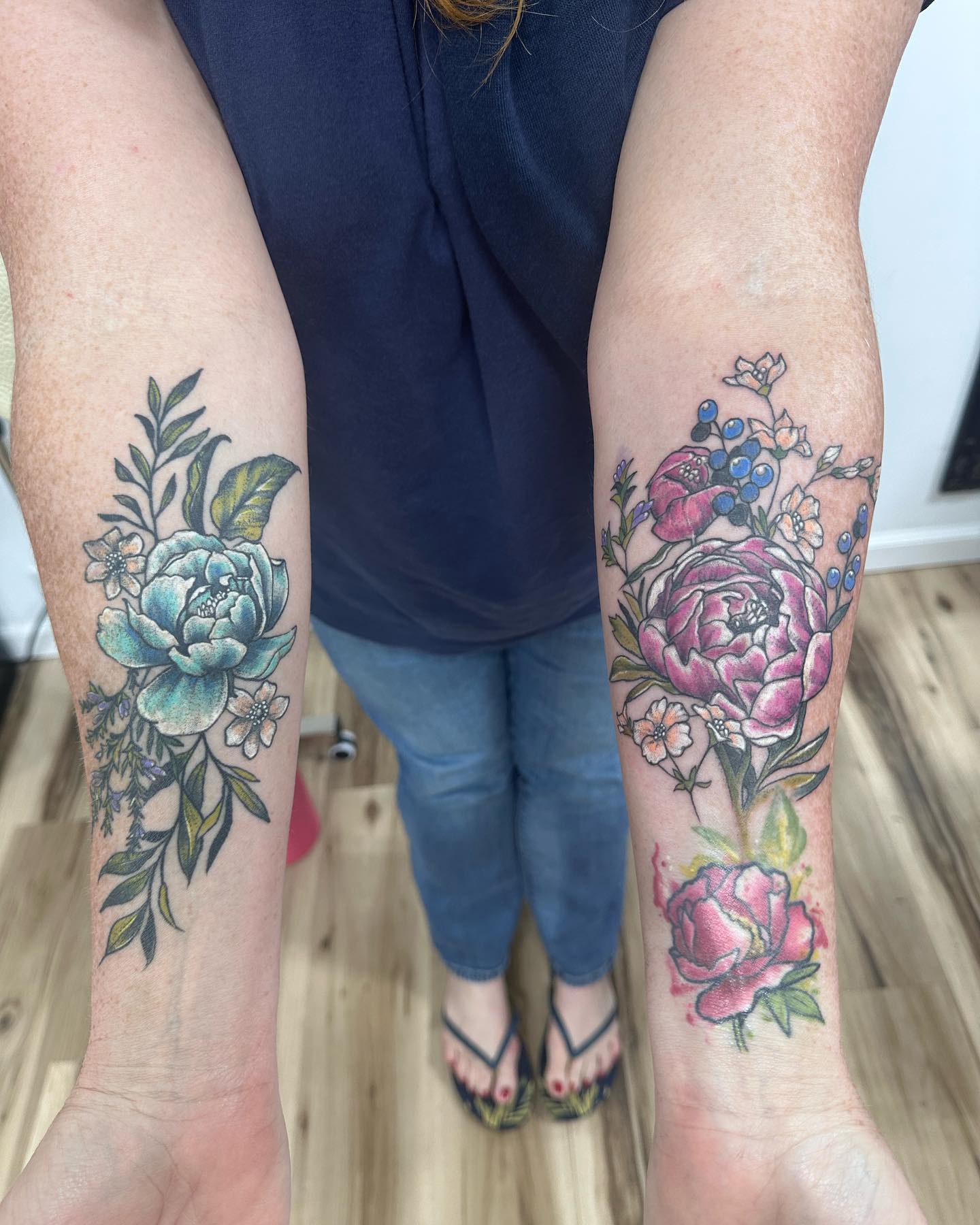 Left is healed right is fresh done by aly