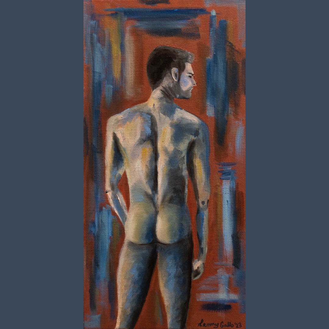 Male back Pose VI (2023). 20” x 10” Oil on Canvas.
-
-
-
-
-
-
-
-
Interested in finding out more about this or other pieces? Check out my website: www.lennygallo.com. Don’t forget to follow me @lennygalloart on Instagram and Facebook. Interested in a print, merchandise, or an original piece of art? Check out these sites:
Etsy: 🏷️ For Sale 🏷️
https://lennygalloart.etsy.com/listing/1537055799/male-back-pose-vi-10-x-20-oil-on-canvas
Redbubble:
https://www.redbubble.com/shop/ap/147963079?ref=studio-promote
Fine Art America:
https://fineartamerica.com/featured/male-back-pose-vi-lenny-gallo.html
-
-
-
-
-
-
#art #artistsoninstagram #artistsofinstagram
#gayartist #gayartworks #gayart #artwork #painting
#paintingsofinstagram #paintings #paintingsdaily
#oilpainting #expresionism #oilpaintings #expressionismart
#oilpaintingsoncanvas #gaymenofinstagram
#malemodel #hotmen #oilpaintingstudy #gayman
#oilpaintingman #gayartists #gayartistsoninstagram
#abstractpainting #gayguy #stud #hunk #figurepainting #ınstagay