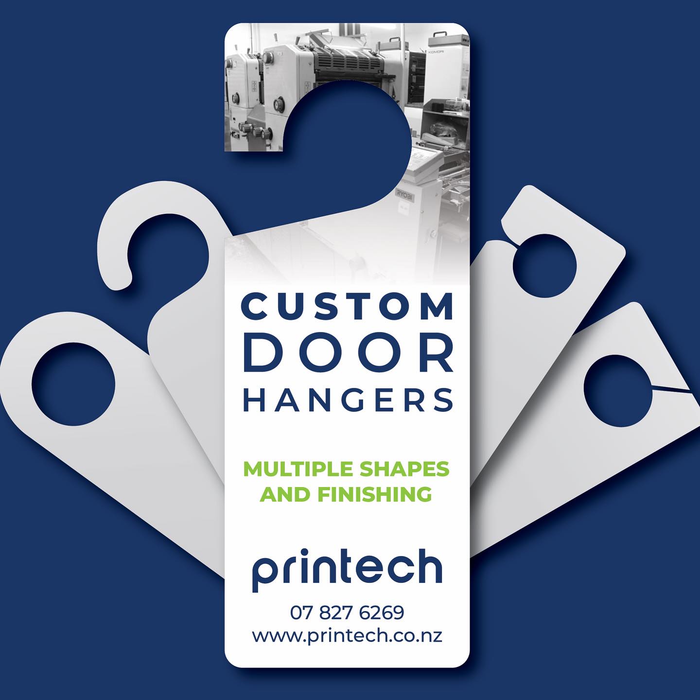 Hang it on a door, hook it in a car,
dangle it off a clothes rack
Door hangers are multi-purpose and practical. Use to promote new products, sale items, communicate a message or warnings
#cambridge #printlocal #doorhangers #offest #digial