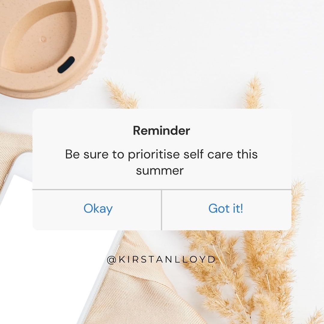 Holiday Tip: Prioritise Self-Care
The summer holidays can be hectic, so it's crucial to prioritise self-care. Take time to unwind, engage in activities you enjoy, and recharge your energy. Remember, you can't pour from an empty cup. Take care of yourself to better support those around you.
What does your self care look like?
#SummerHolidays #SelfCare #Wellbeing #DubaiPsychologist #Psychotherapy #Psychology #Therapist #SkillsDevelopment #EmotionalWellBeing #MentalHealth #BuildConnections #HealthyRelationships