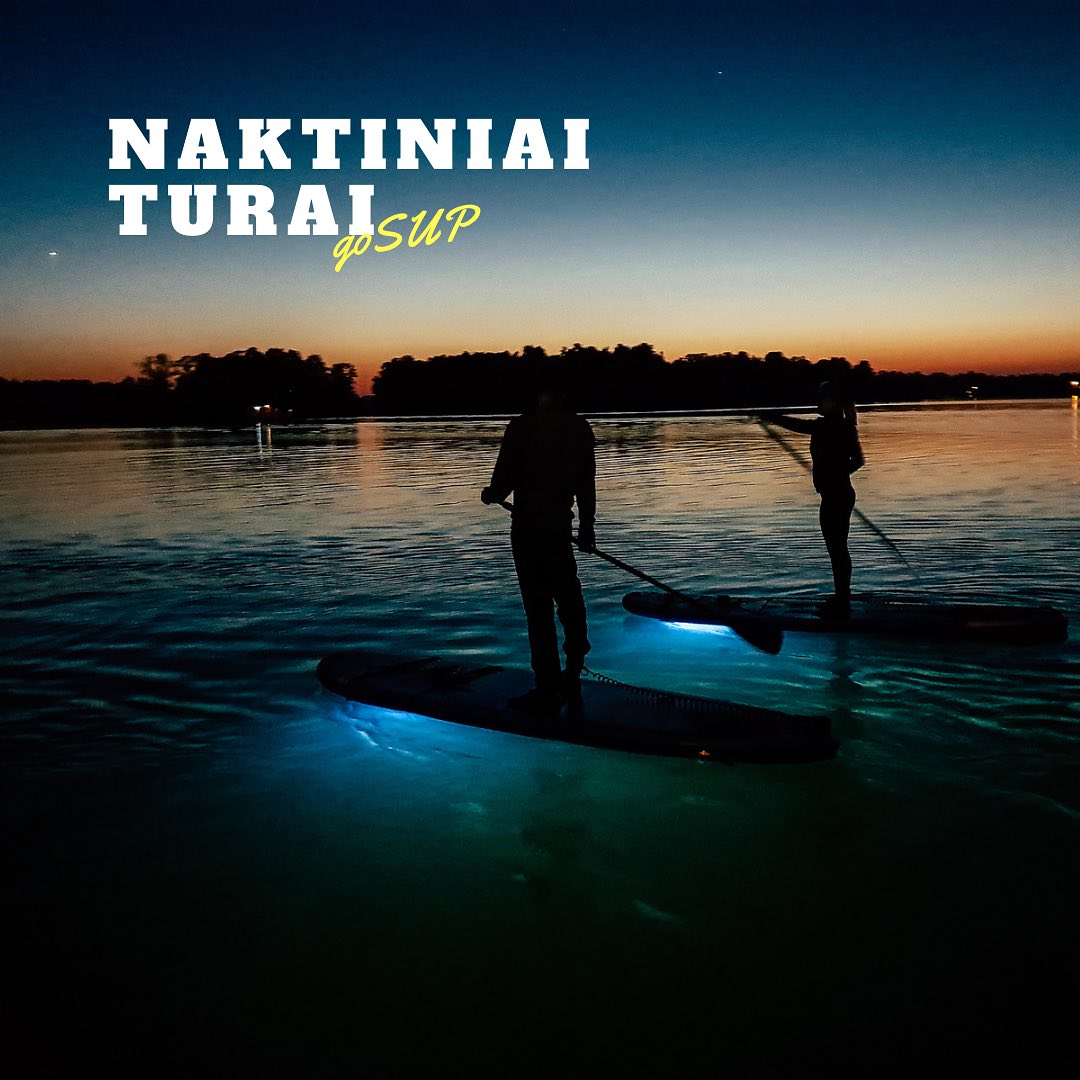 Leiskimės į nuotykius and vandens sutemus! 🌊🏄♂️
Naktiniai SUP turai - tai užburianti patirtis. Saulei nusileidus plaukiame ant irklenčių, kurių apačioje yra pritvirtintos specialios LED šviesos, leidžiančios matyti po vandeniu.
#varomsupint naktį Vilniuje, Molėtuose, Trakuose ir Kaune.
Daugiau: www.gosup.lt/naktiniai-irklenciu-turai