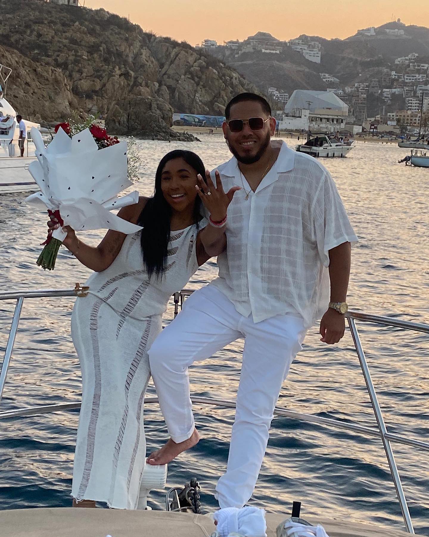 She said YES on @cabo2vegasyacht 💍 💎 🌹 congratulations @stopstevejr and your beautiful bride to be! 🍾🥂 We wish you a lifetime of happiness,health, and prosperity!
Thank you for trusting us to help coordinate this memorable occasion 🤍
There is no better place to propose than aboard our beautiful yacht, at sunset in front of Lover’s beach! Head on over to www.cabo2vegasyacht.com and fill out a contact form to receive a custom quote within minutes.
#cabo #yachts #cabo2vegasyacht #yacht #yachtlife #proposal #roses #champagne #engaged #engagement #wedding season