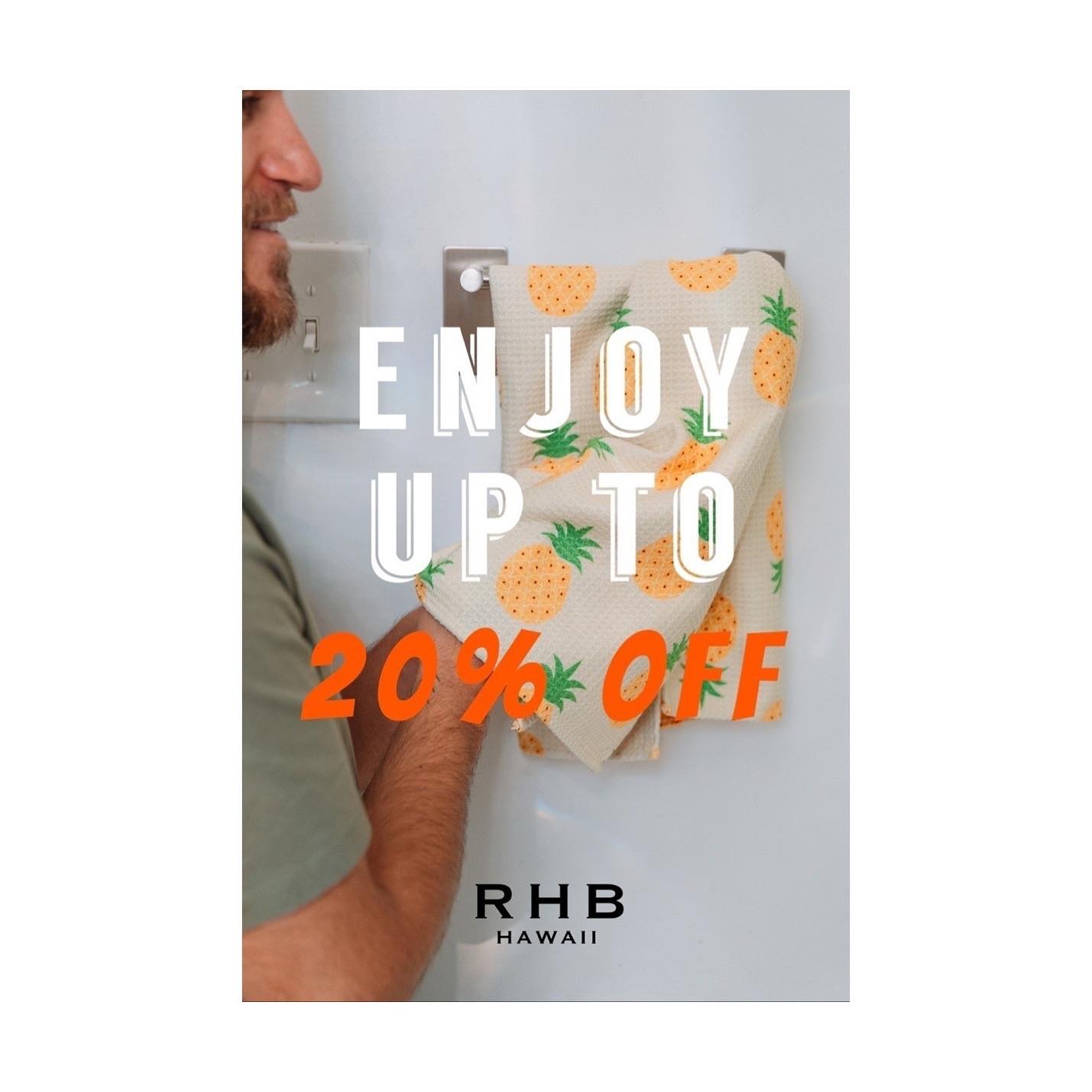⚡️⚡️Happening NOW⚡️⚡️
Enjoy up to 20% off select items!
#rhbhawaii #teatowel #kitchenaesthetic #rhbhawaiiteatowel #summersale #dontmissout #summervibe2023