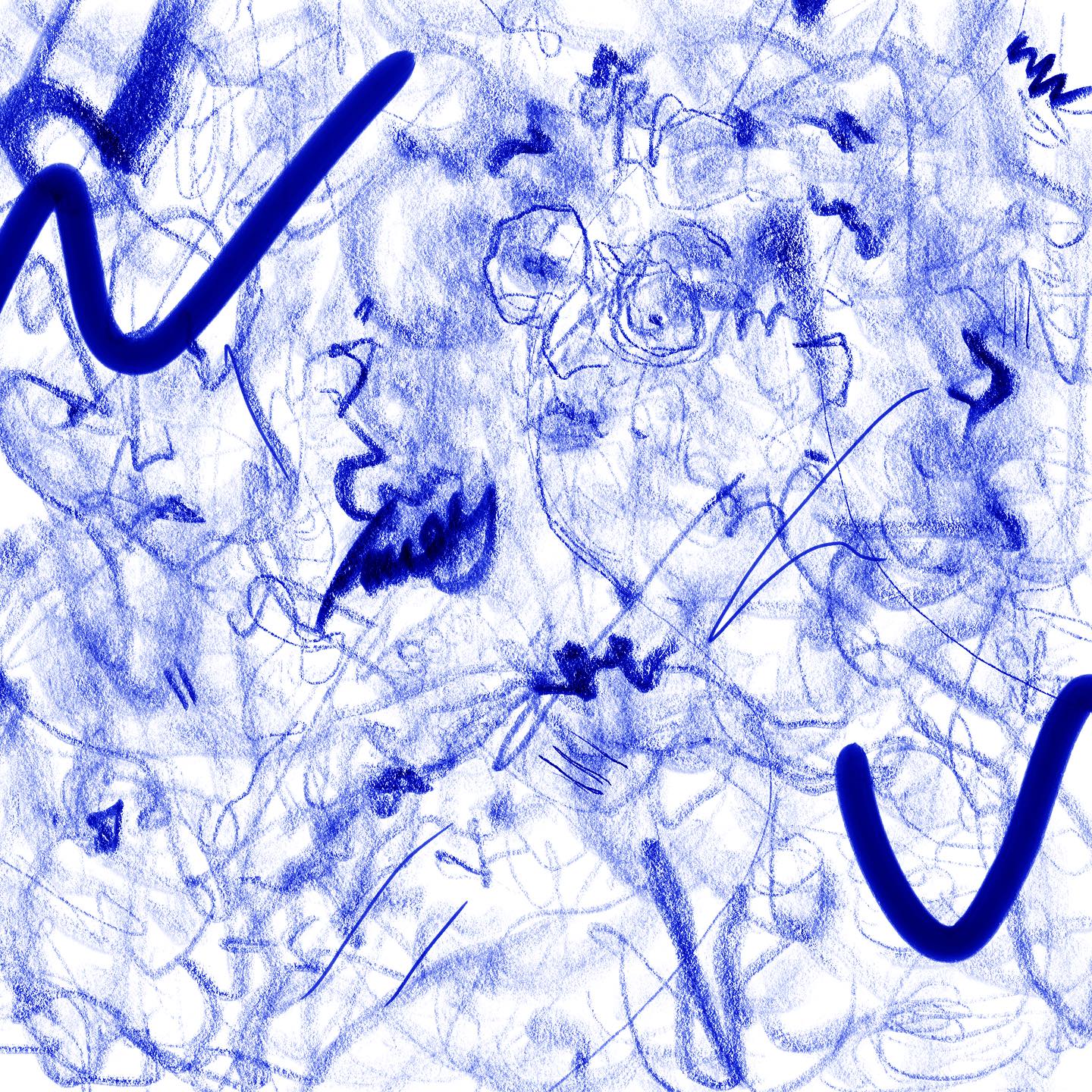 Rayando sin querer llegar a ningún lado ✍🏻
•••
#noexpectations #creation #art #blue #bluepen #digitalart #procreate