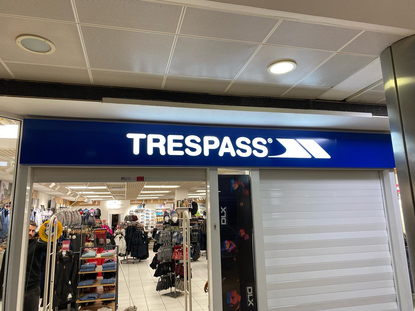 Trespass Washington. New illuminated fascia #installation #signs