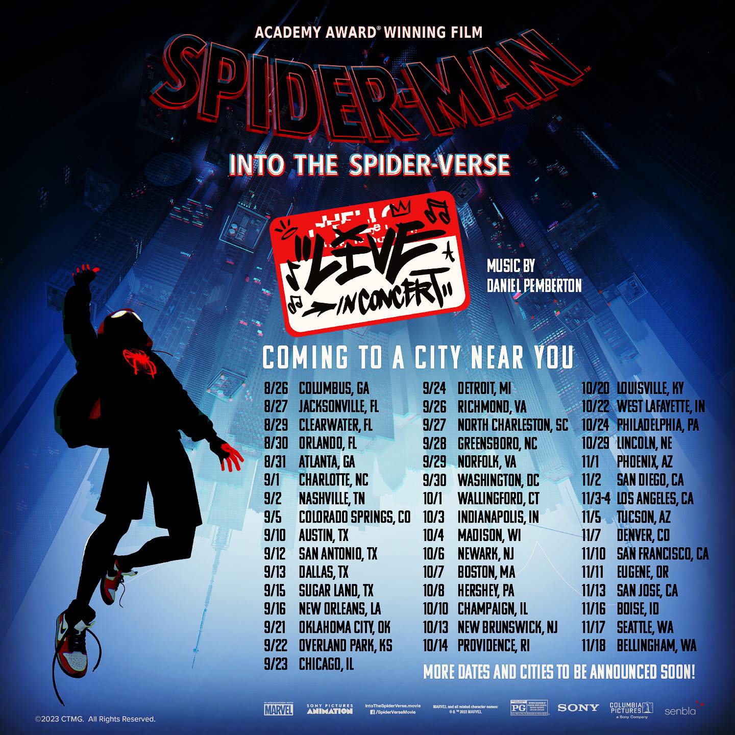 ✨Andddd coming up next!!✨
I’ll be joining the Sony/Marvel family as Conductor & Music Director of the Spider-Man Into The Spider-Verse: Live In Concert North American Tour!
•
•
•
So excited to bring Daniel Pemberton’s amazing score to life with the a 13-piece orchestra and DJ!
•
•
•
We’re hitting pretty much everywhere in the states & Canada, so come check us out August-November…more dates to be added soon✨✨
•
•
•
•
@intothespider @sonypictures @sonyanimation @thebroadwaysinfonietta
#spiderman #spiderverse #spidermanintothespiderverse #spidermanacrossthespiderverse #marvel #marveluniverse #concert #sony #conductor #musicdirector #tour #tourlife #musician #orchestra #livemusic