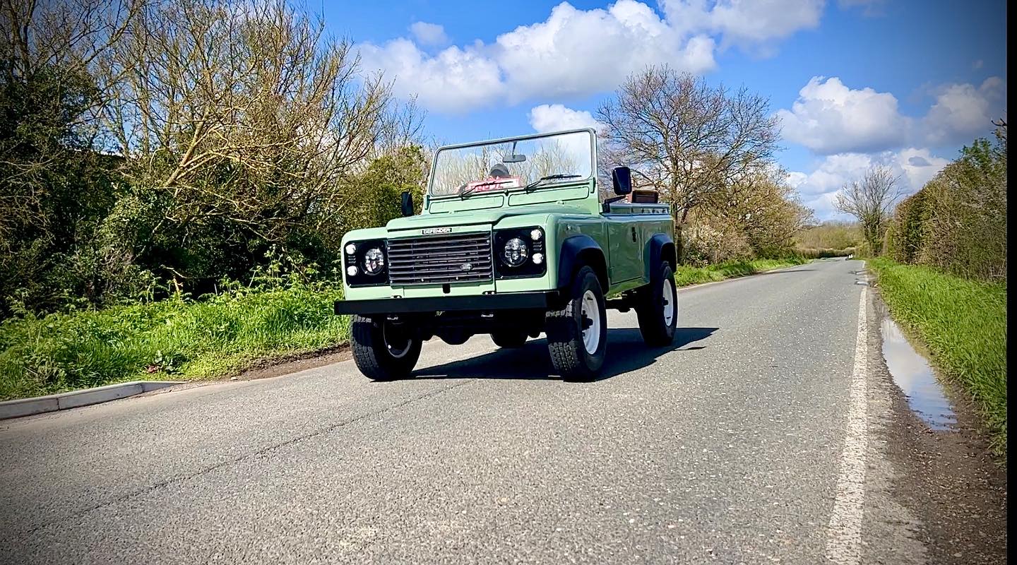 Our electric Land Rover Defender is almost complete@downatthebarns #landroverdefender #landroverphotos #landroverseries #defender #electriclandroverdefender