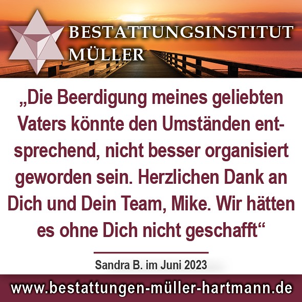 #danke für die tolle #bewertung !!! 🙏 Für einfühlsamen Beistand im Trauerfall … 🌿 Wir sind 24 Stunden in #donaueschingen für Sie da ! Ihr Bestattungsinstitut Müller .. #24h #soforthilfe #durchgehendonline #immererreichbar #erdbestattung #feuerbestattung #seebestattung #beistand #trauerfeier #bestattungsvorsorge #überführung #bestattungsinstitut #donaueschingen #bräunlingen #baddürrheim #kundenfeedback #rezension #googlerezensionen #googlebewertung #bewertung #kundenbewertung #5sterne www.Bestattungen-müller-hartmann.de